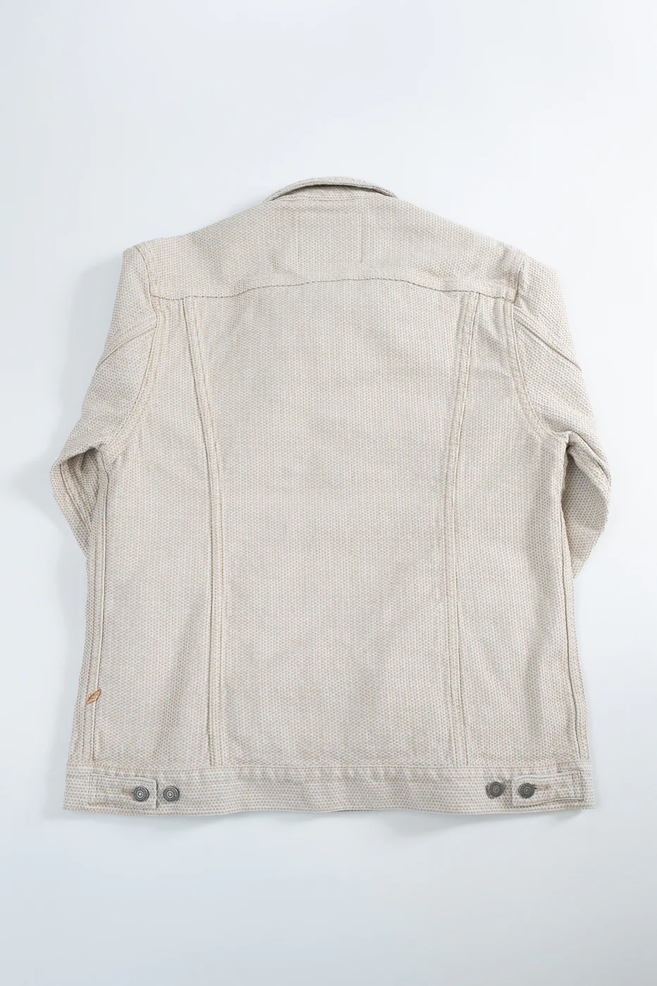 6220-IV - Sashiko Type II Jacket - Ivory x Beige - Image 8