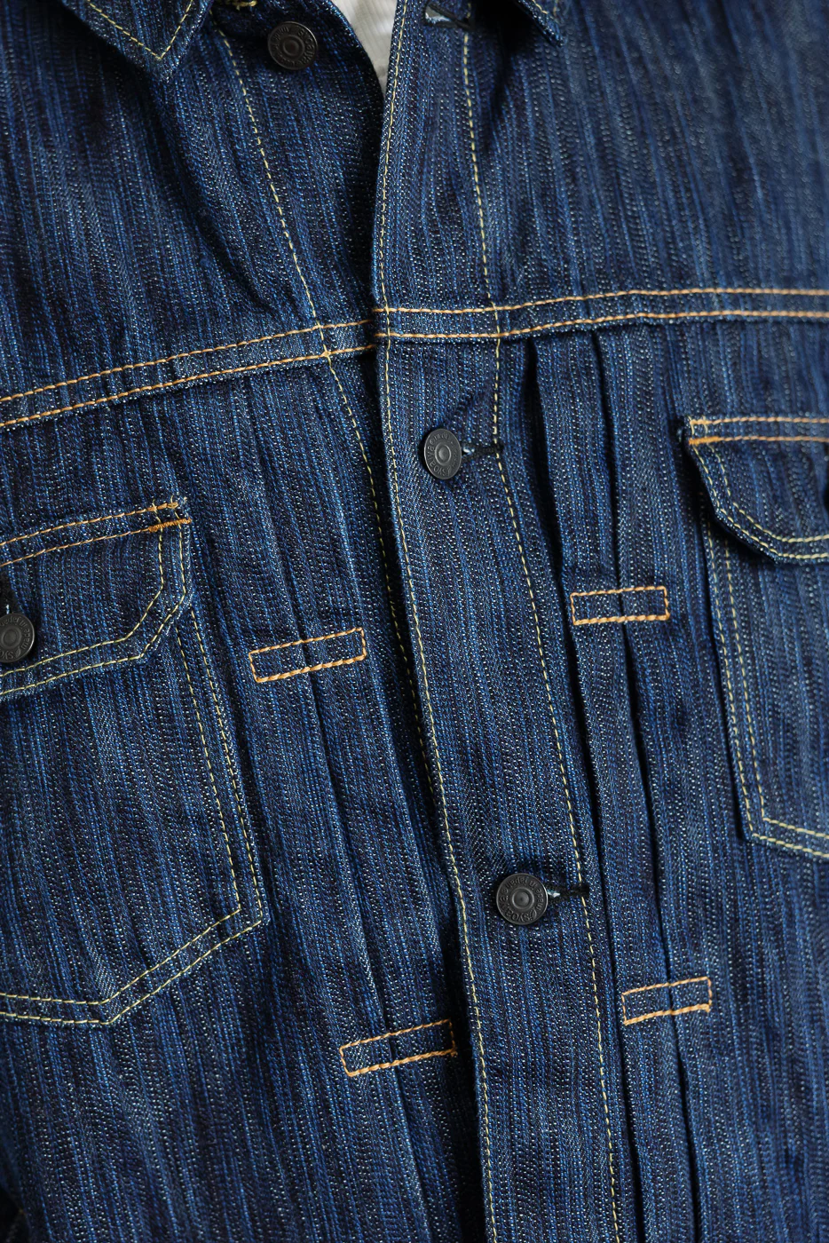 6225-D - 14.5oz "Dark Waterfall" Selvedge Type II Jacket - Indigo - Image 19