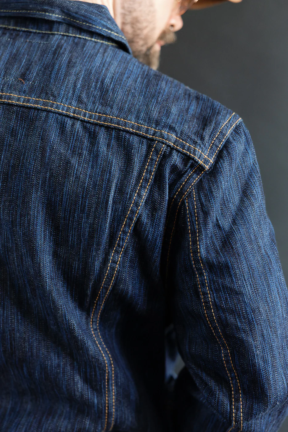 6225-D - 14.5oz "Dark Waterfall" Selvedge Type II Jacket - Indigo - Image 22