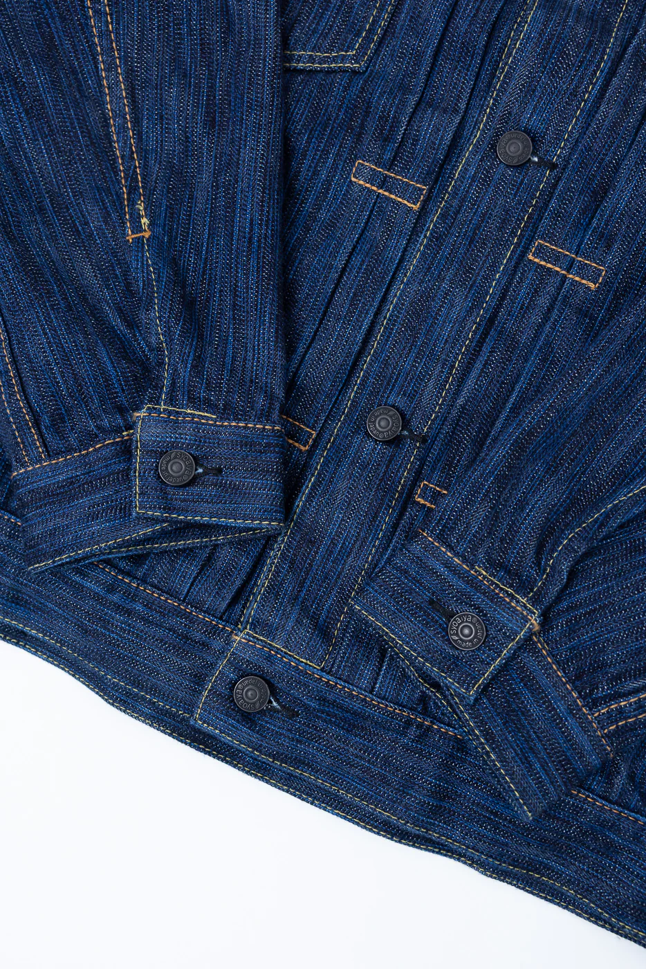 6225-D - 14.5oz "Dark Waterfall" Selvedge Type II Jacket - Indigo - Image 4