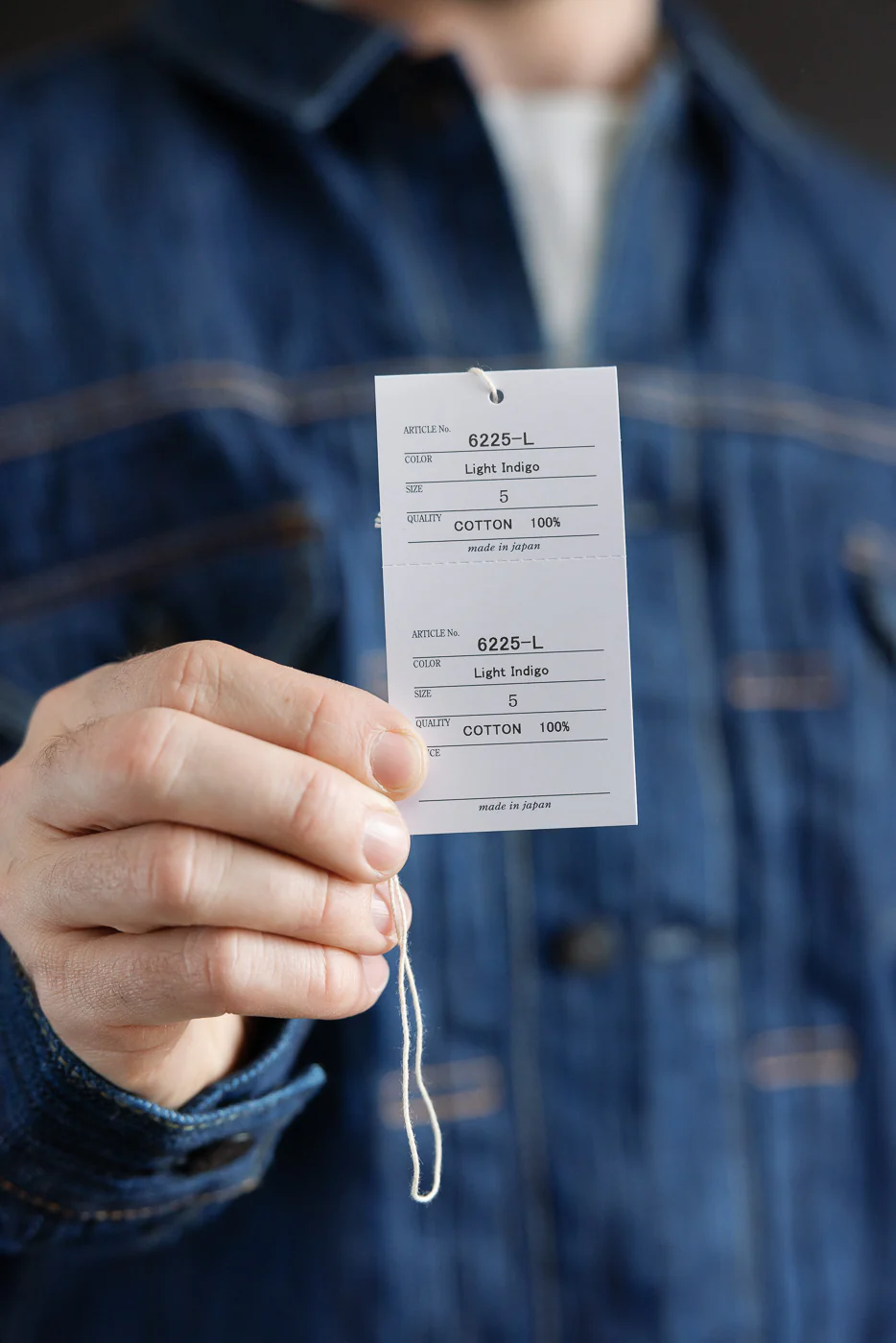 6225-L - 14.5oz "Light Waterfall" Selvedge Type II Jacket - Indigo - Image 27