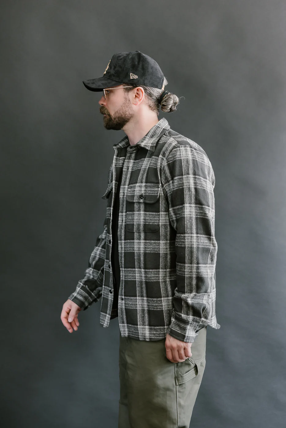 6oz Field Shirt Plaid Flannel - Grey - Image 13