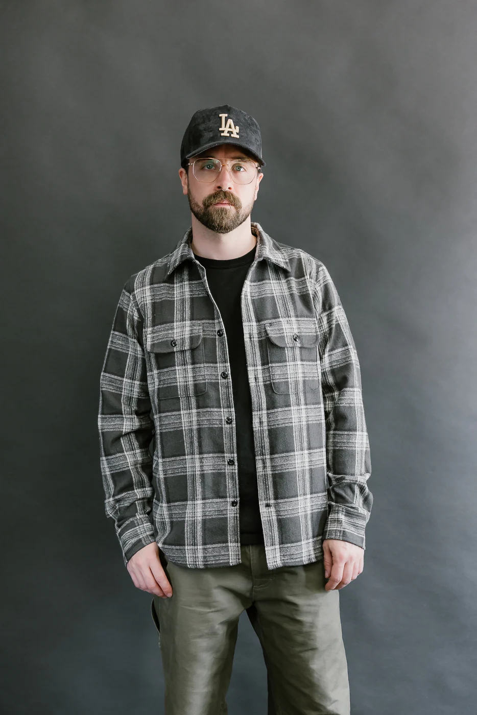 6oz Field Shirt Plaid Flannel - Grey - Image 14