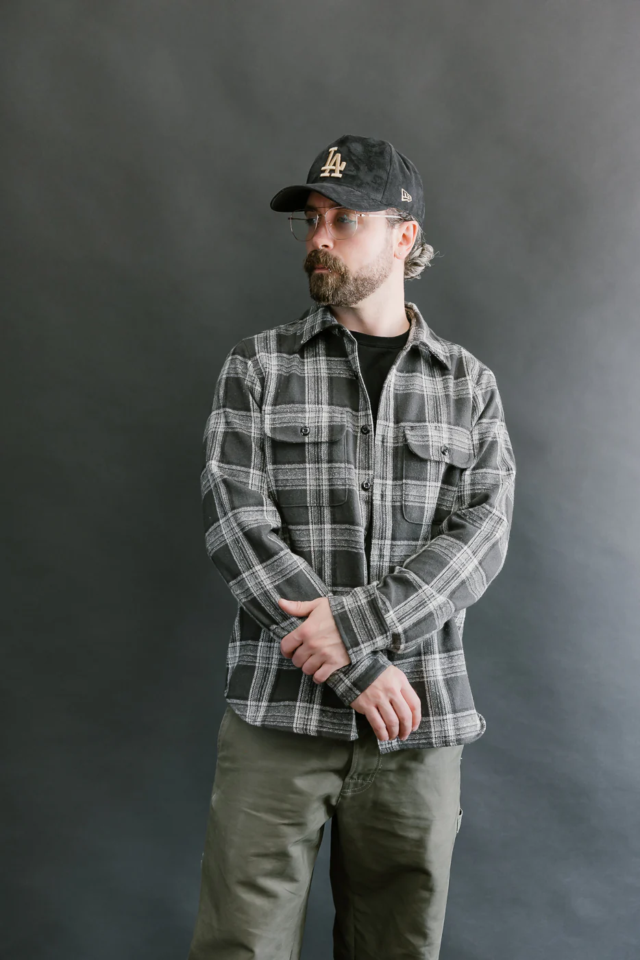 6oz Field Shirt Plaid Flannel - Grey - Image 15