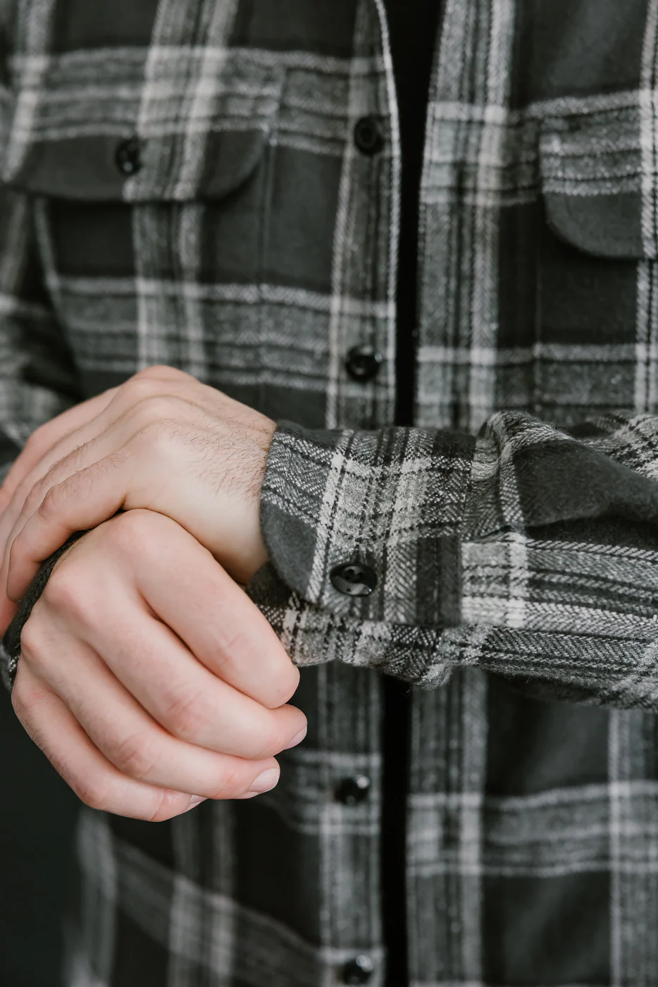 6oz Field Shirt Plaid Flannel - Grey - Image 16