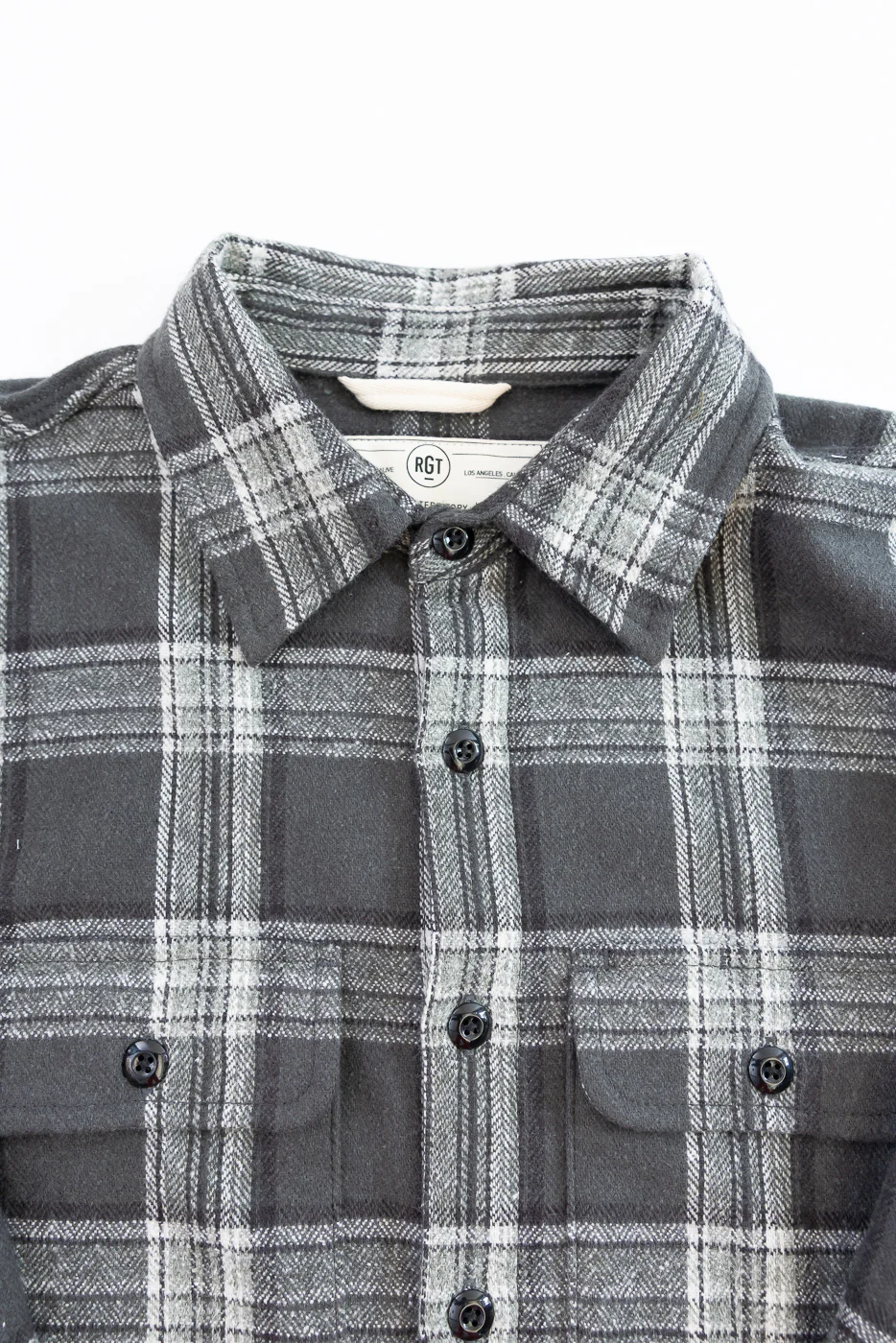 6oz Field Shirt Plaid Flannel - Grey - Image 2