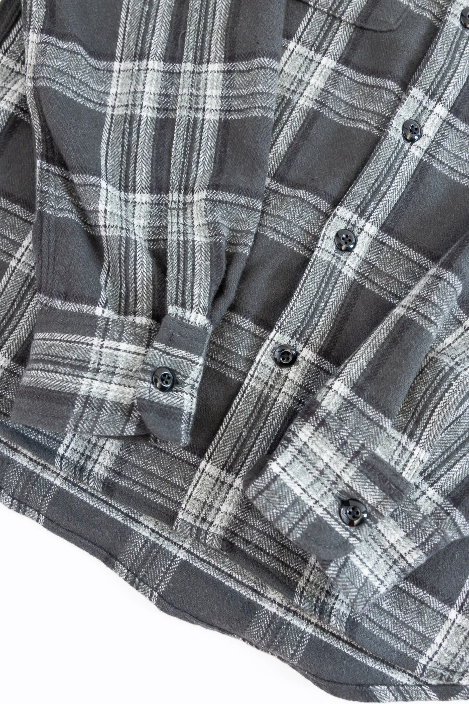 6oz Field Shirt Plaid Flannel - Grey - Image 4