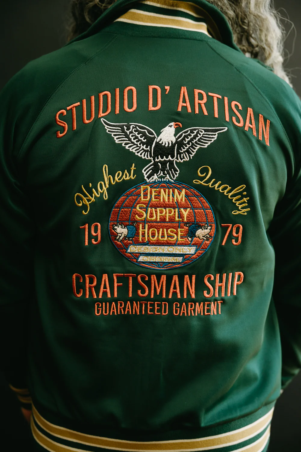 8107 - Embroidered Track Jacket - Green - Image 12