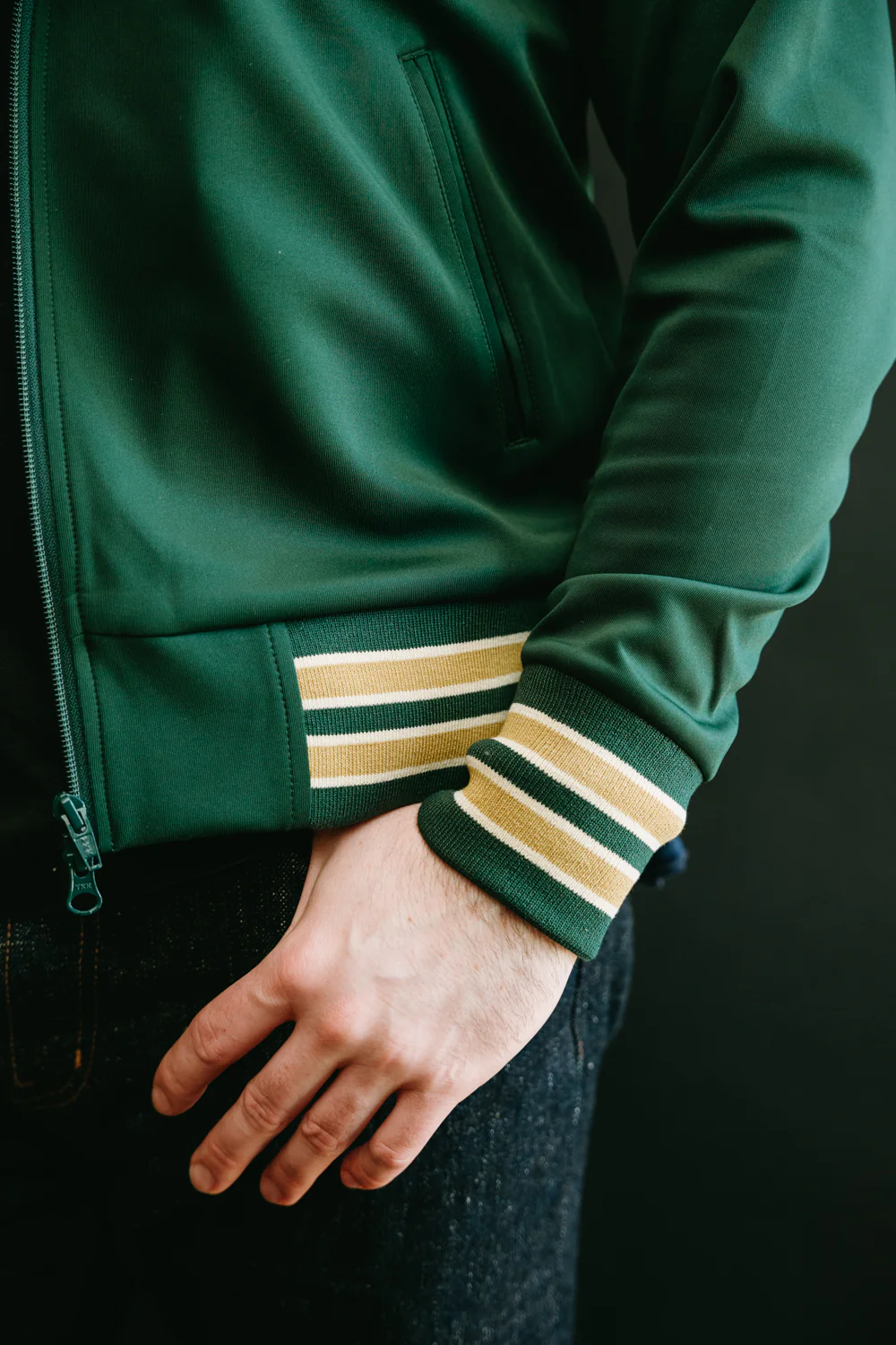 8107 - Embroidered Track Jacket - Green - Image 17
