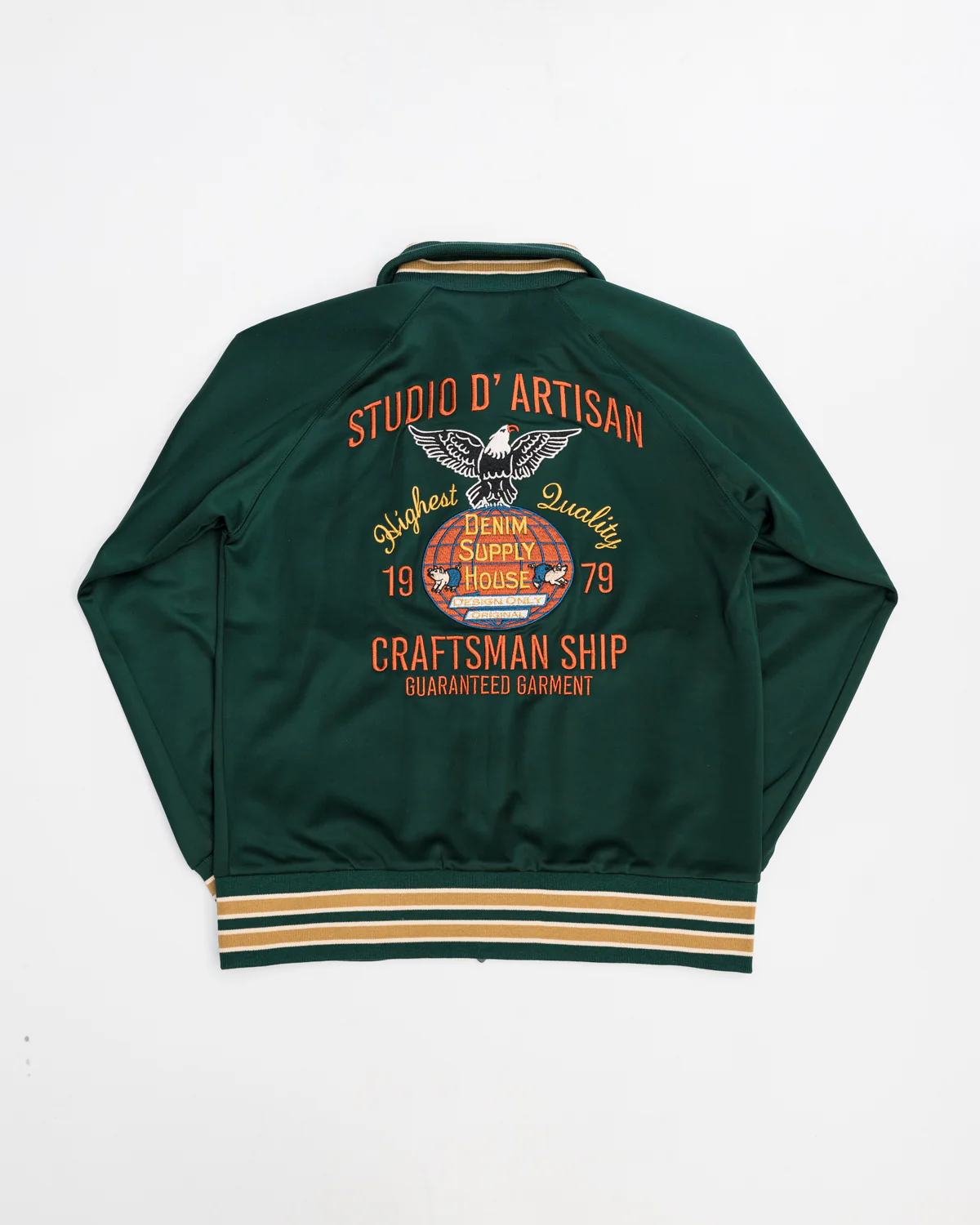 8107 - Embroidered Track Jacket - Green - Image 5