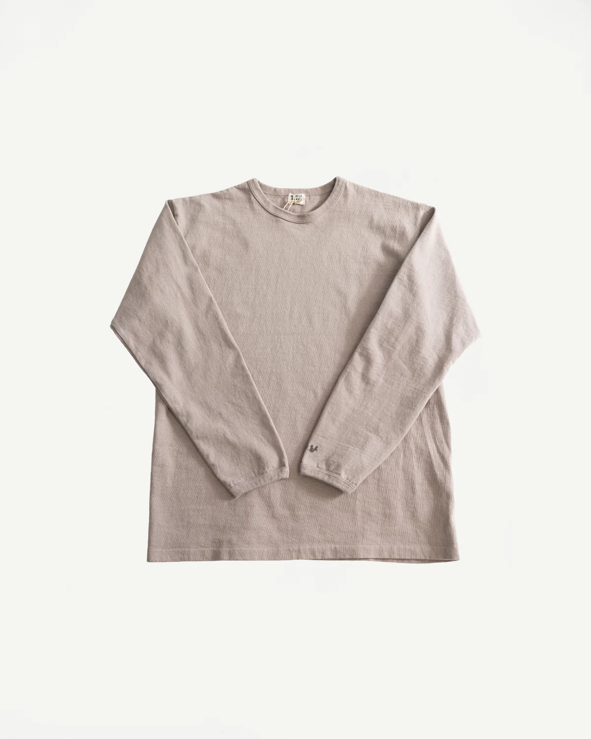 9.5oz "Stand Wheel" Heavyweight Tee Long Sleeve - Grey