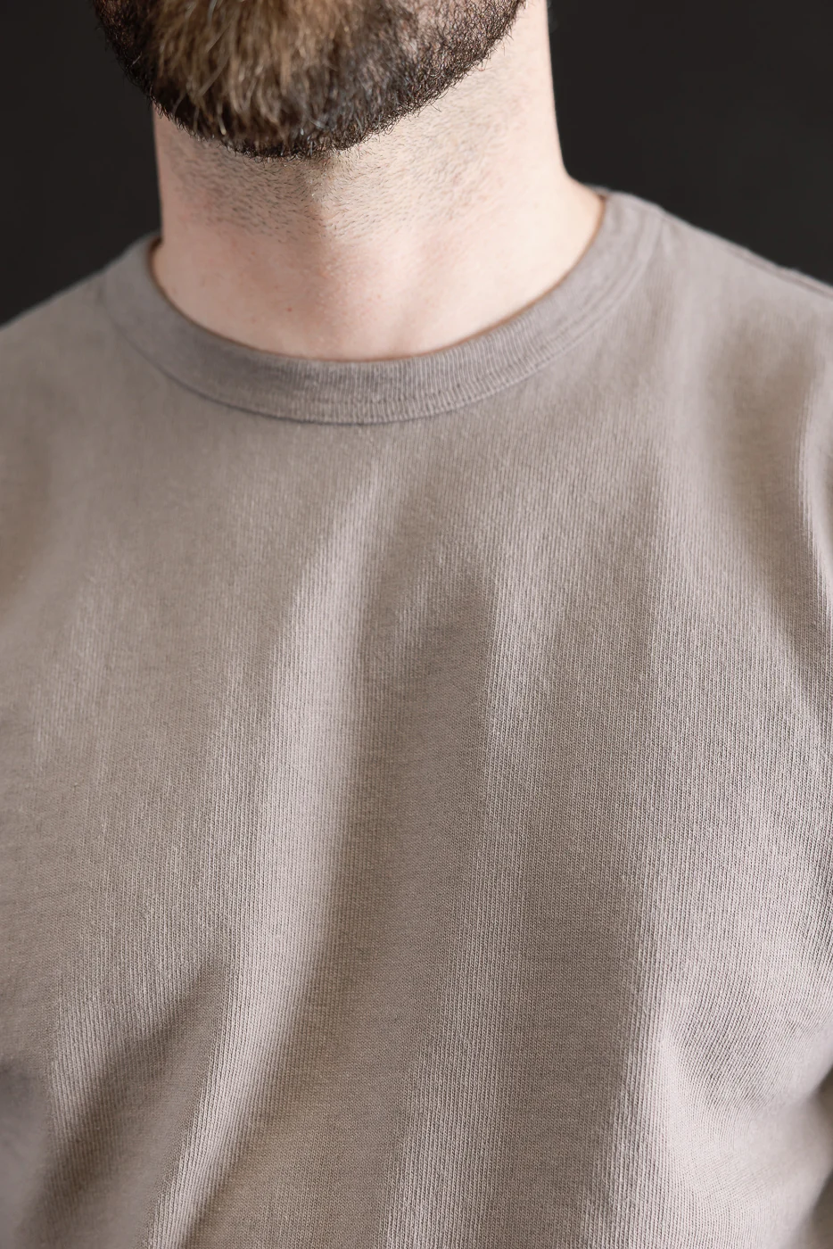9.5oz "Stand Wheel" Heavyweight Tee Long Sleeve - Grey - Image 15