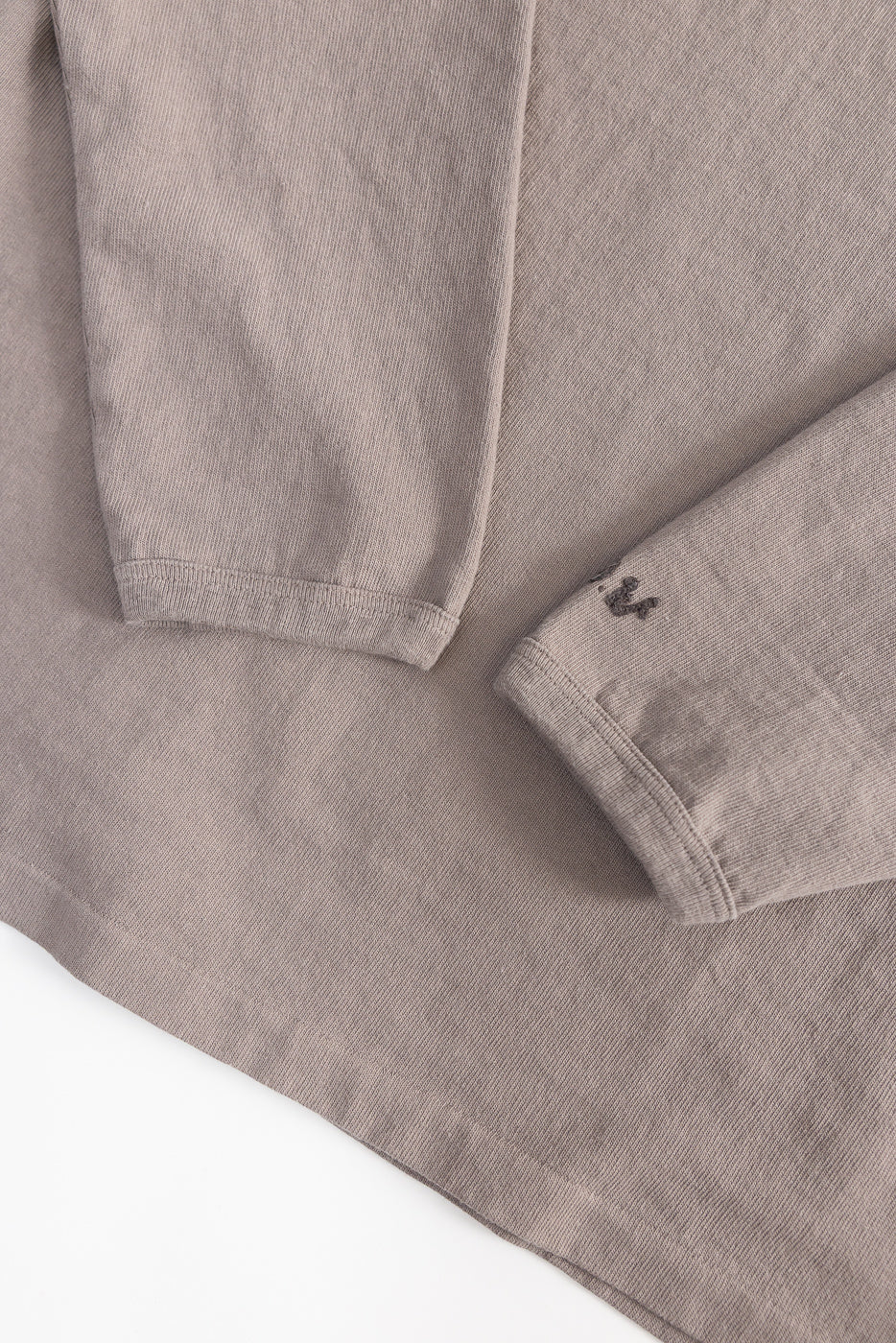 9.5oz "Stand Wheel" Heavyweight Tee Long Sleeve - Grey - Image 3