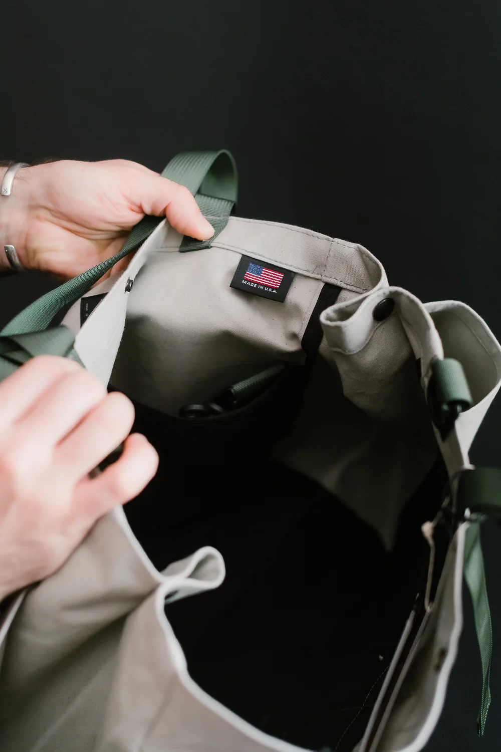 BIP021SUN - "Bags in Progress" Carry-all Beach Bag - Pearl Grey - Image 10