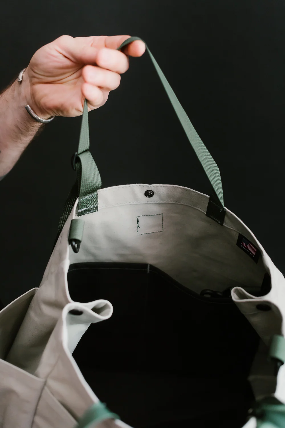 BIP021SUN - "Bags in Progress" Carry-all Beach Bag - Pearl Grey - Image 11