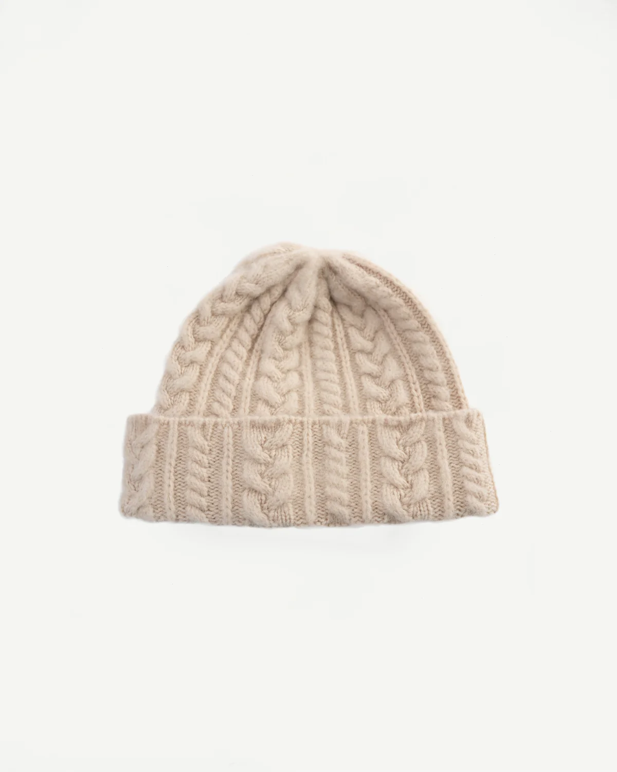 Cable Festival Hat - Oatmilk