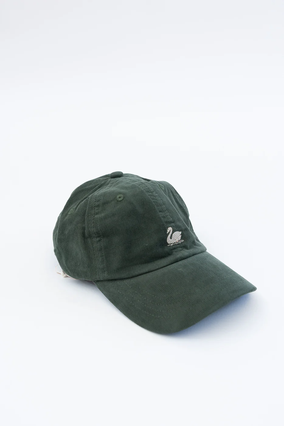 CAP01LC.401 - Swan Logo Cotton Corduroy Cap - Forest - Image 5