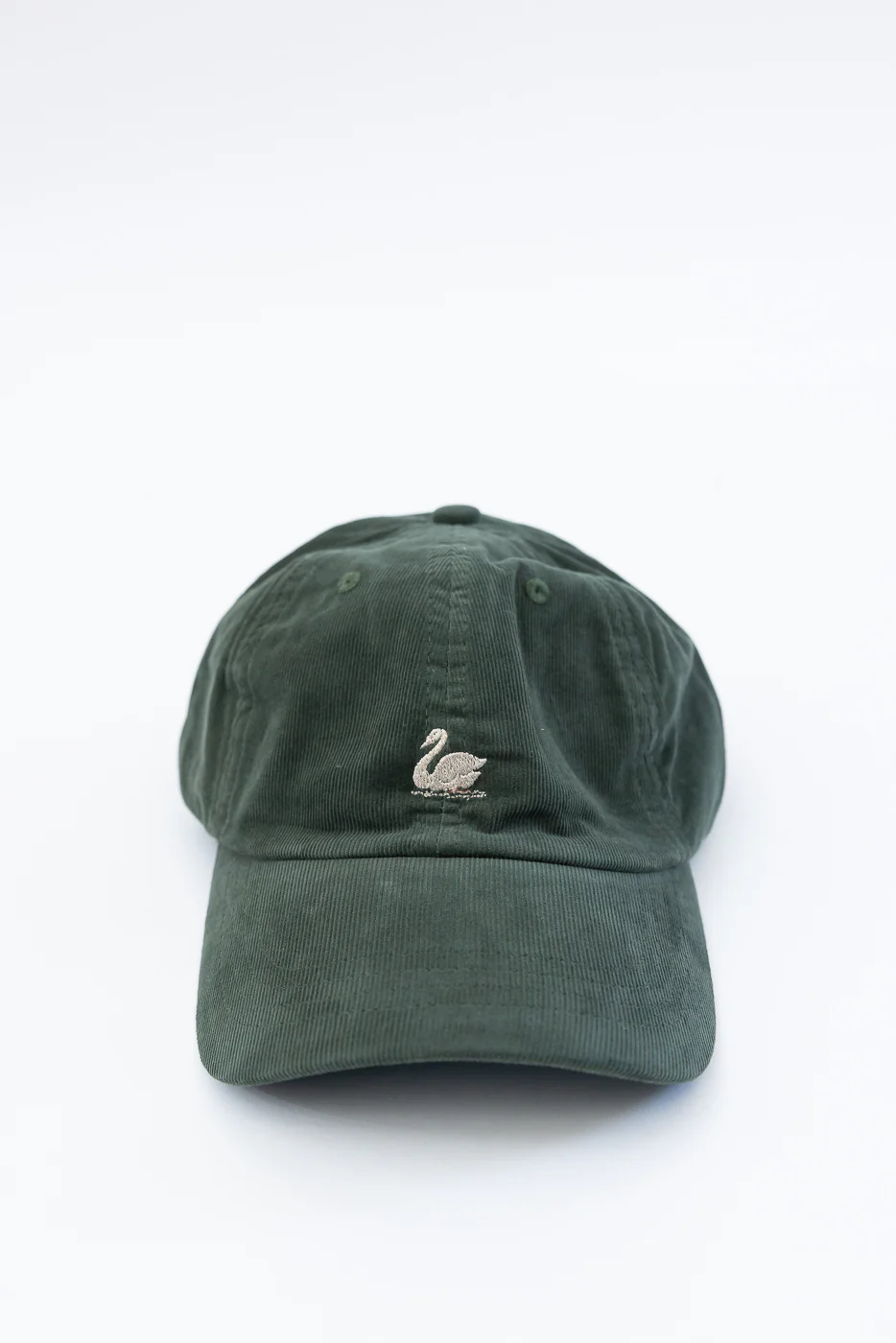 CAP01LC.401 - Swan Logo Cotton Corduroy Cap - Forest - Image 6