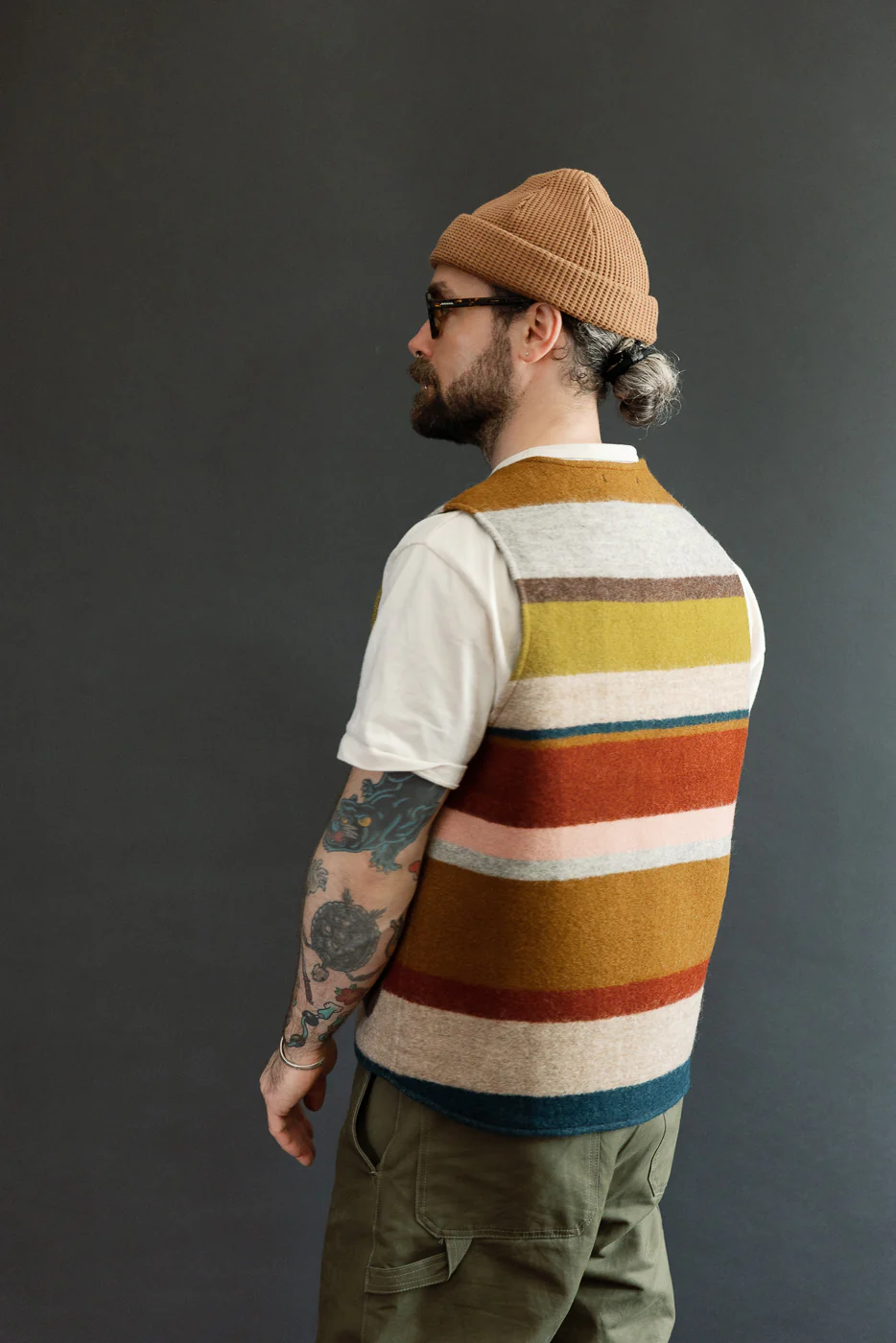 Catskill Wool Vest - Pink, Clay, Mustard - Image 12