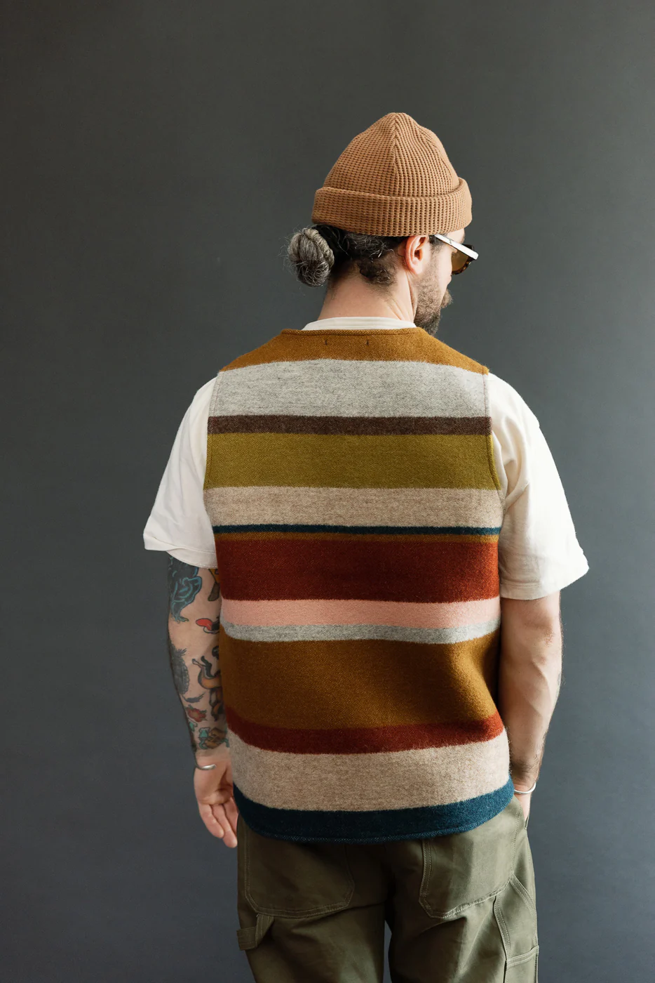 Catskill Wool Vest - Pink, Clay, Mustard - Image 13