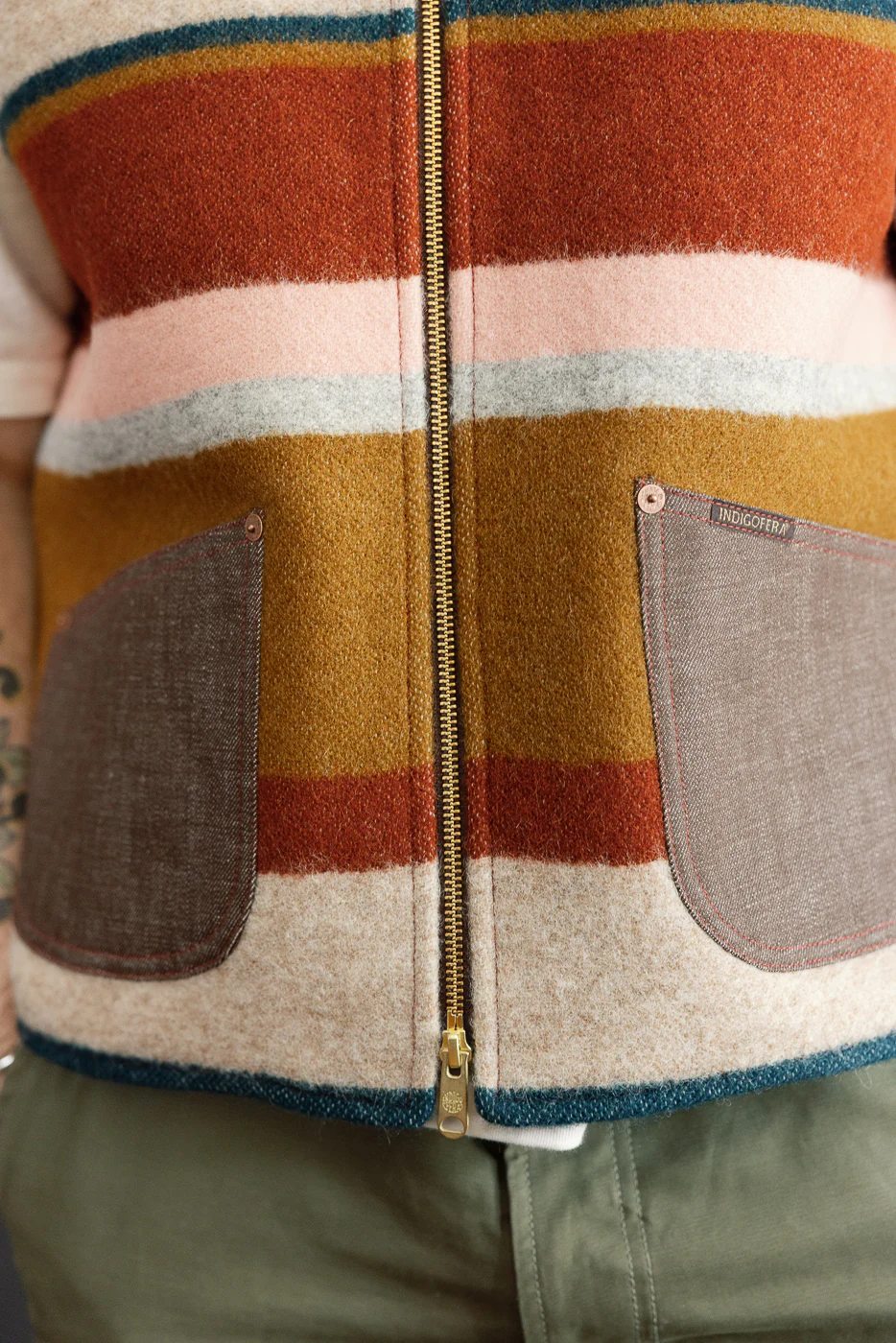 Catskill Wool Vest - Pink, Clay, Mustard - Image 20