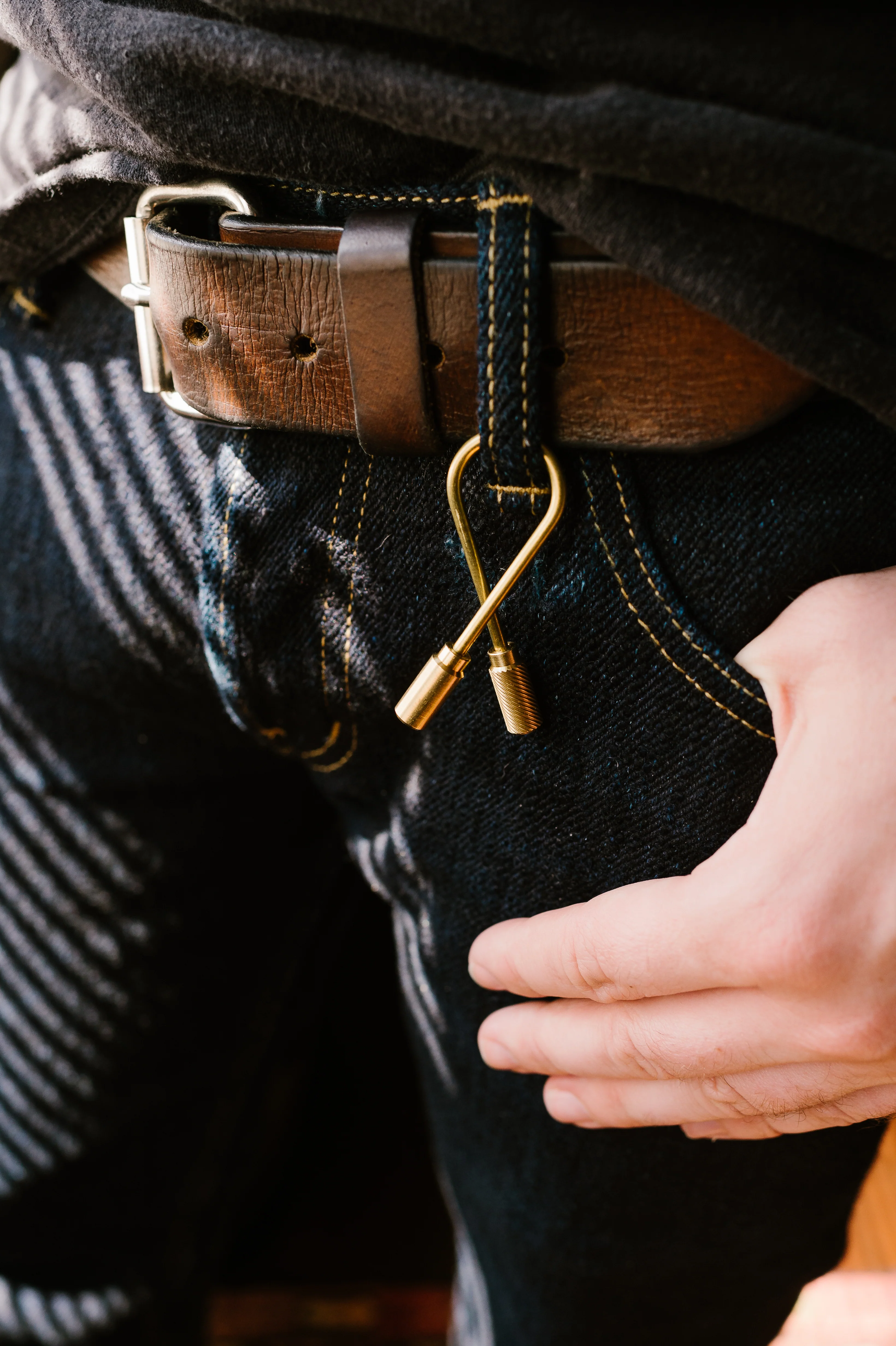 Closed Helix Keyring - Brass - Image 11