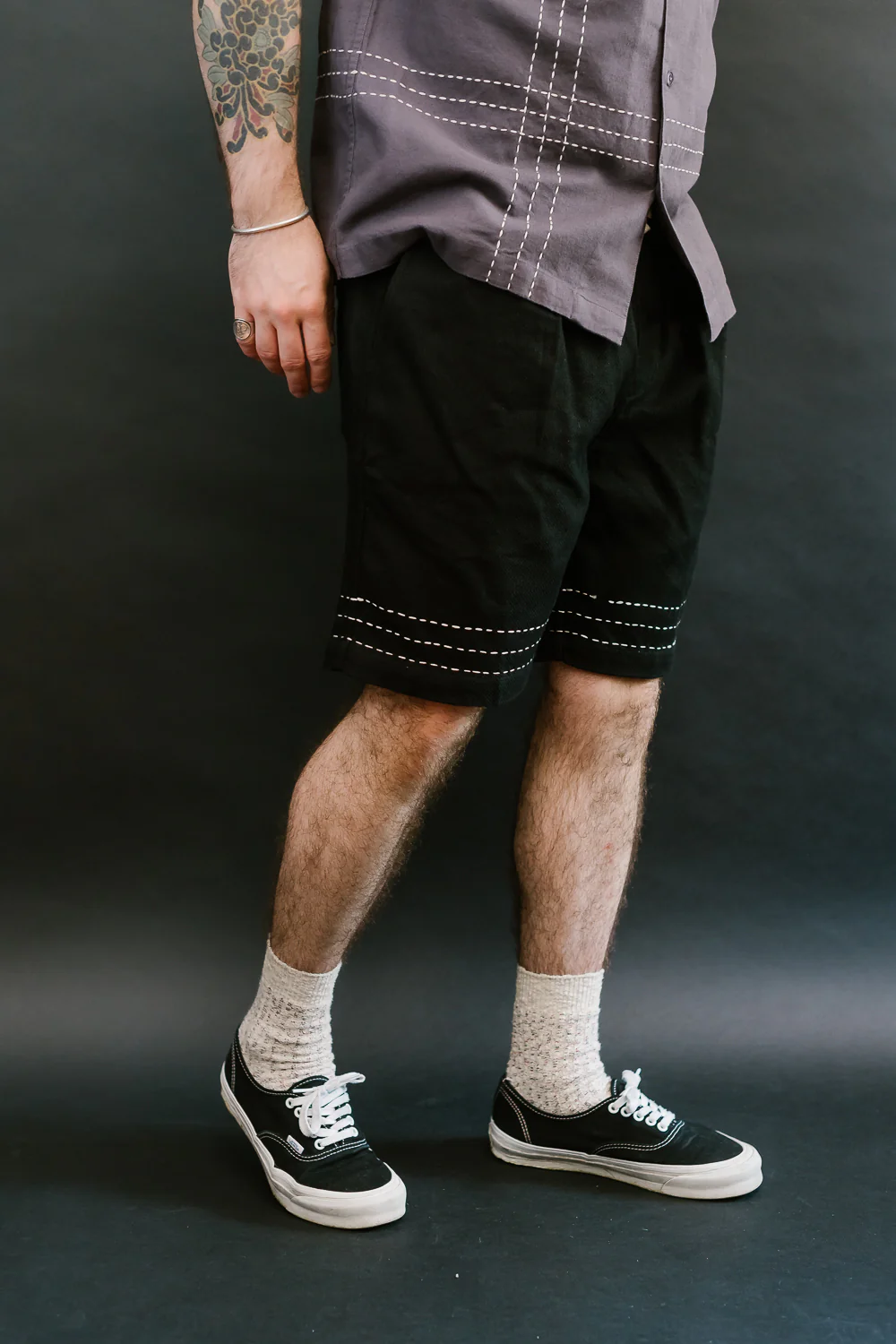 Club Short Hand Stitch - Black - Image 11
