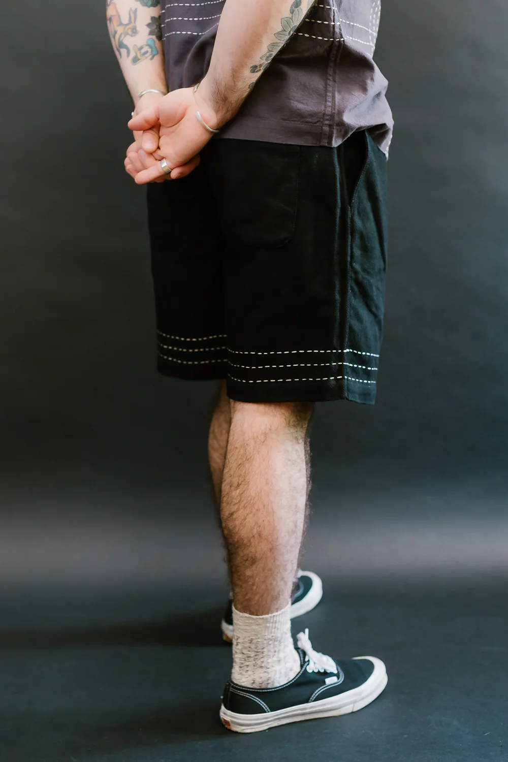 Club Short Hand Stitch - Black - Image 12
