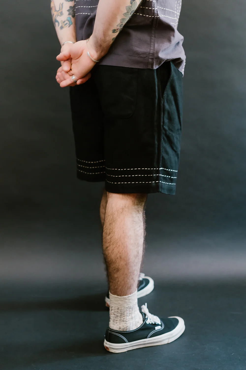 Club Short Hand Stitch - Black - Image 13