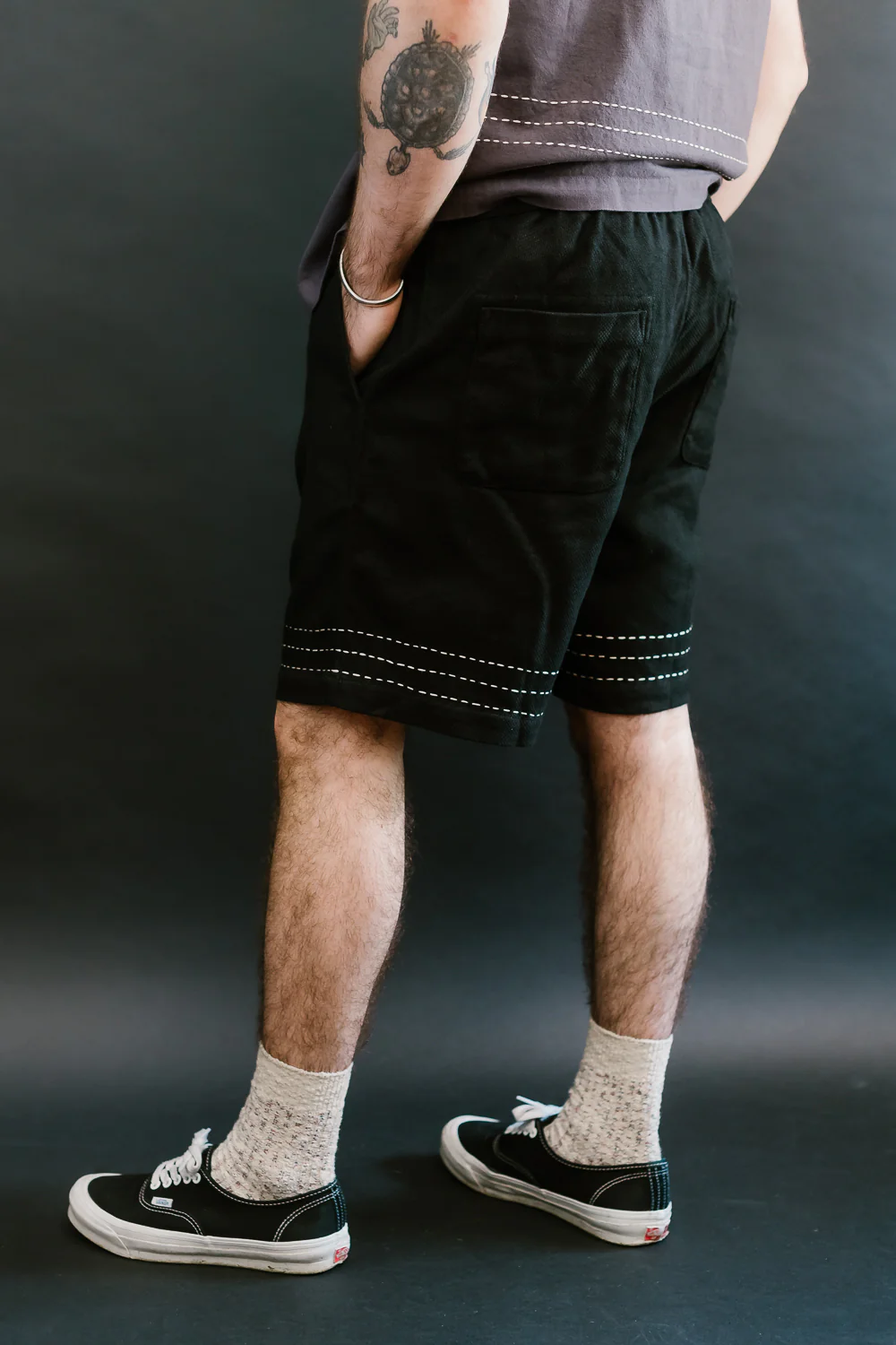 Club Short Hand Stitch - Black - Image 15