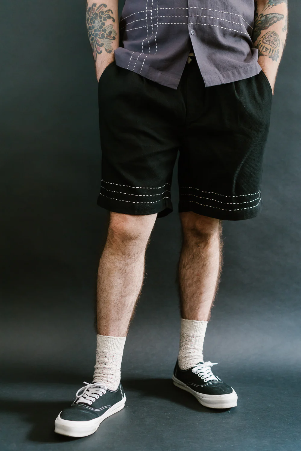 Club Short Hand Stitch - Black - Image 18