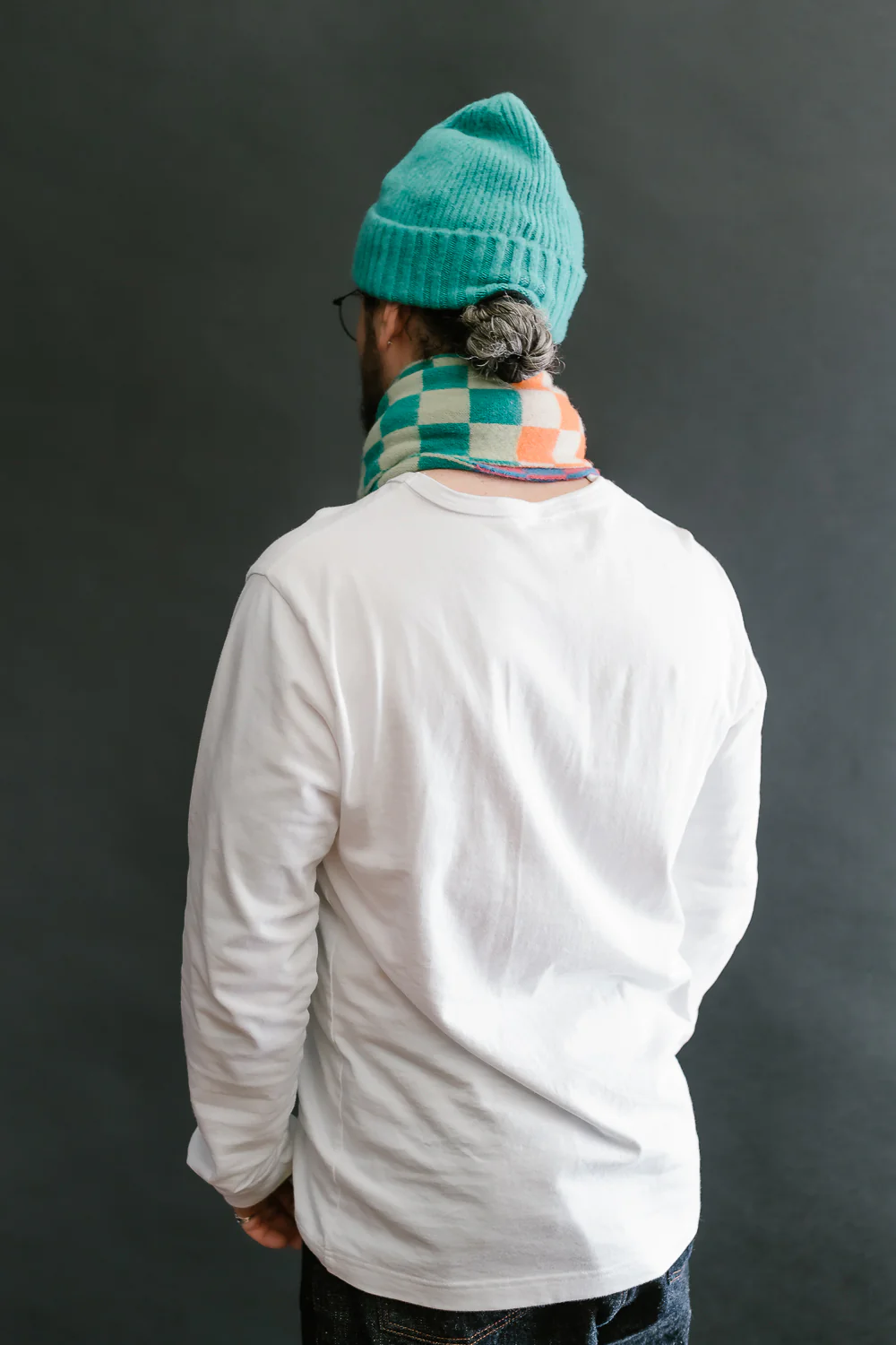 Cosmic Checkerboard Scarf - Sky Dream - Image 10