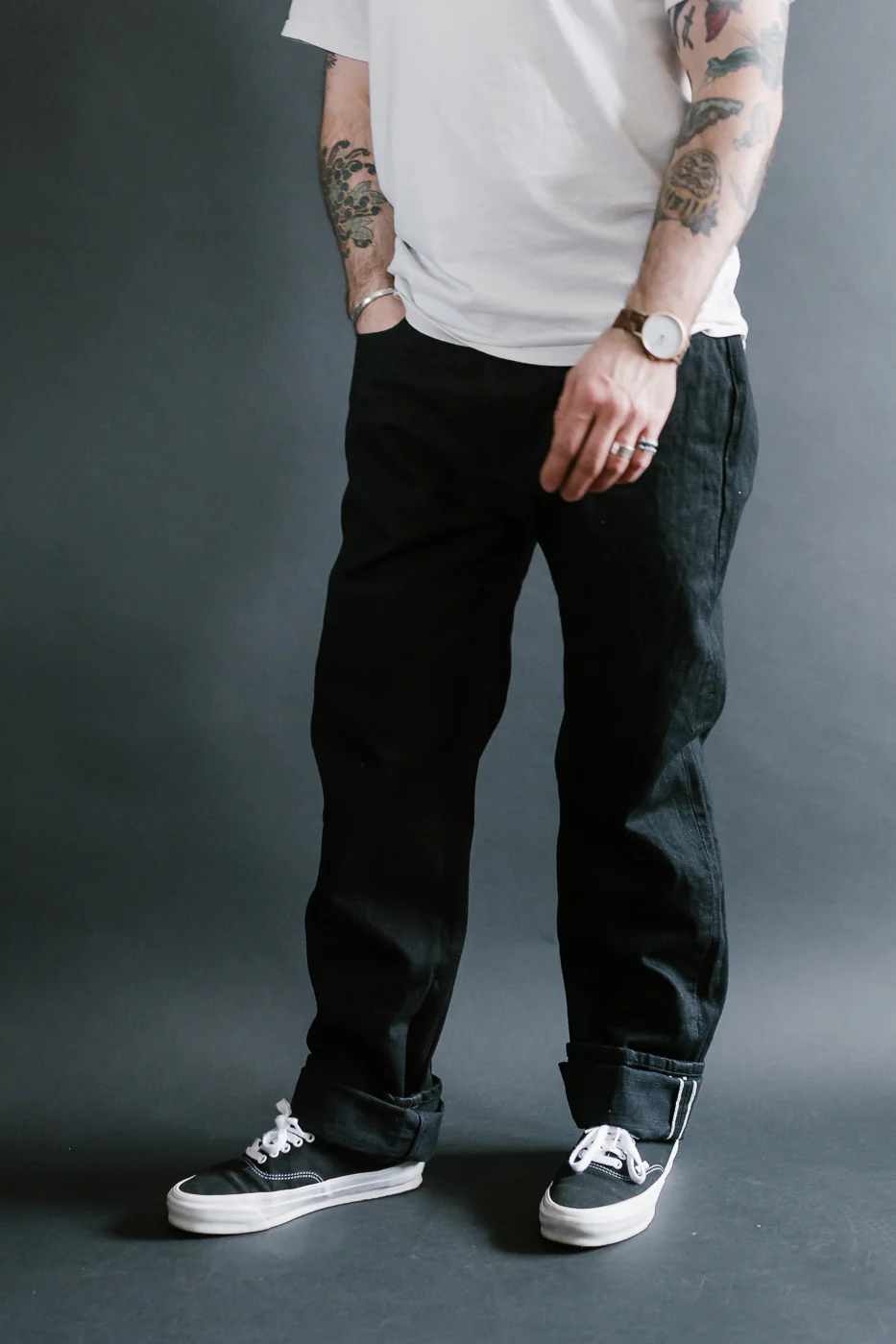 CS-220xk - 13.25oz Rinsed Black Kibata Selvedge - Classic Straight - Image 15