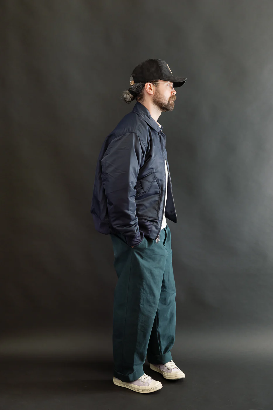 CWU Aviator Satin Flight Jacket - Blue - Image 7
