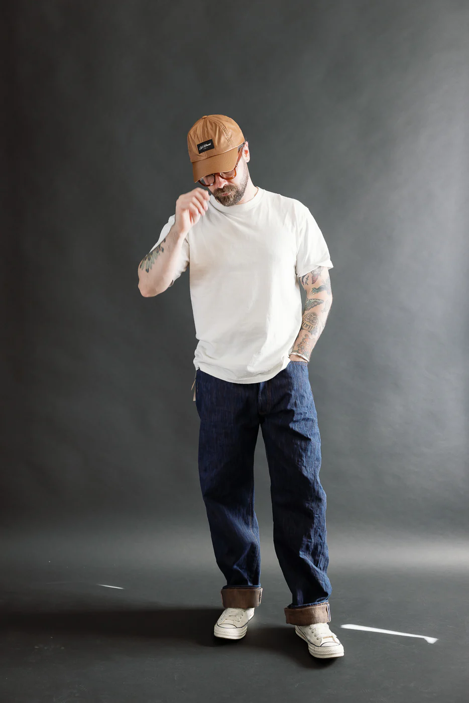 D1905S - 15oz "Awa Sho-ai Kakishibu" Natural Indigo x Kakishibu Selvedge Jeans - Regular Straight - Image 8