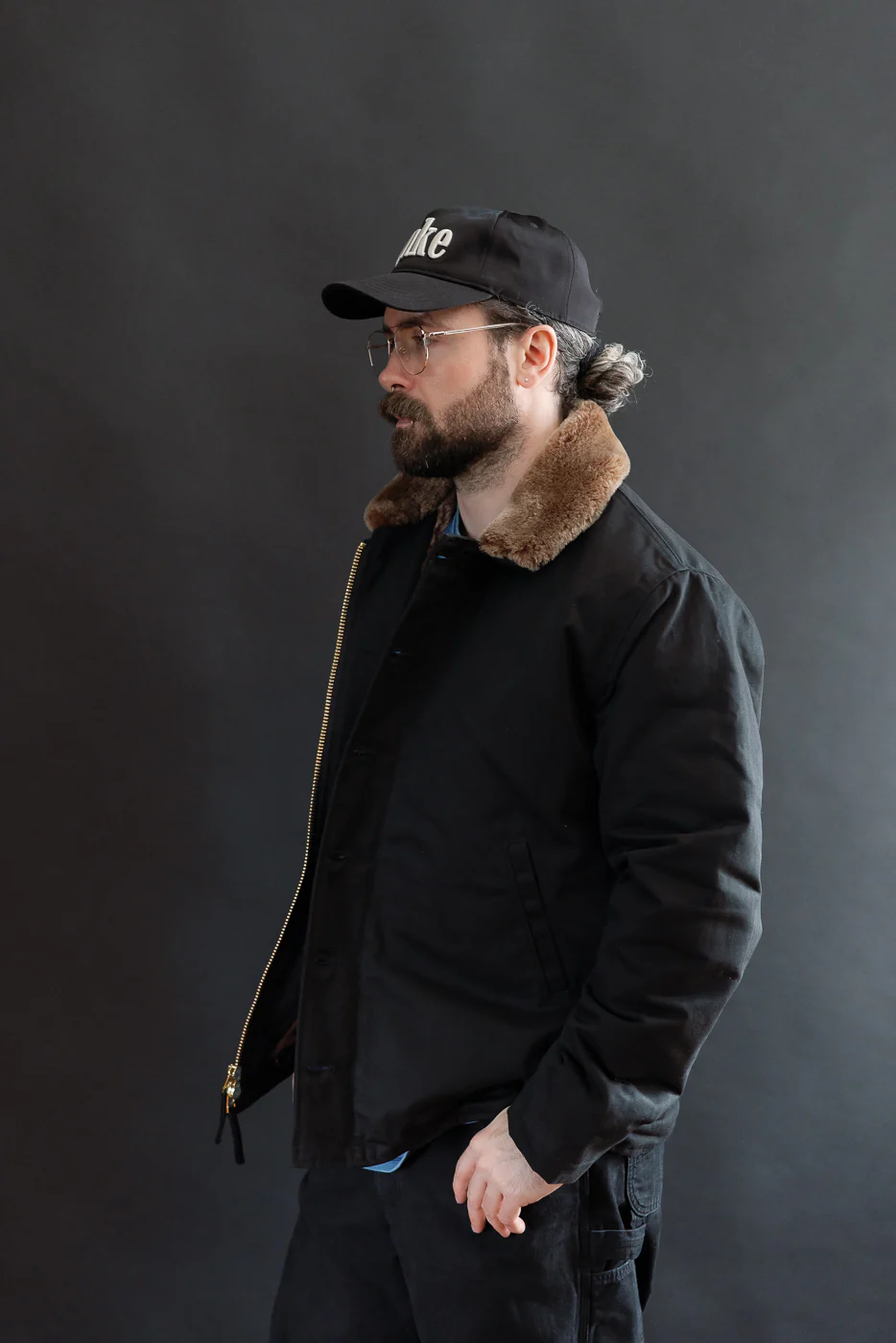 Dant Exclusive N-1 Dry Wax Deck Jacket - Black HB, Kodiak - Image 11