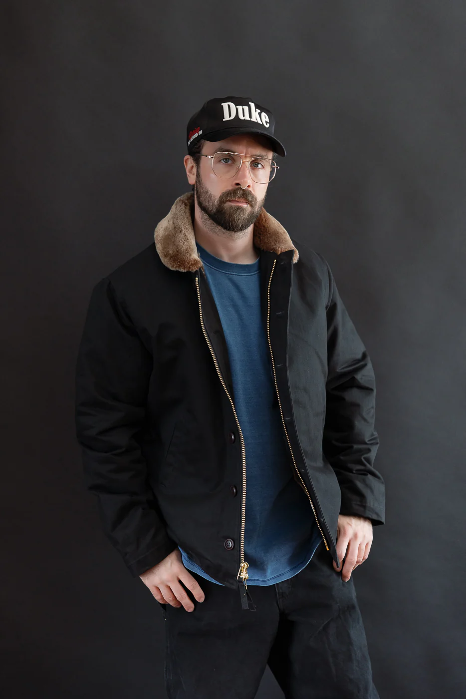 Dant Exclusive N-1 Dry Wax Deck Jacket - Black HB, Kodiak - Image 14