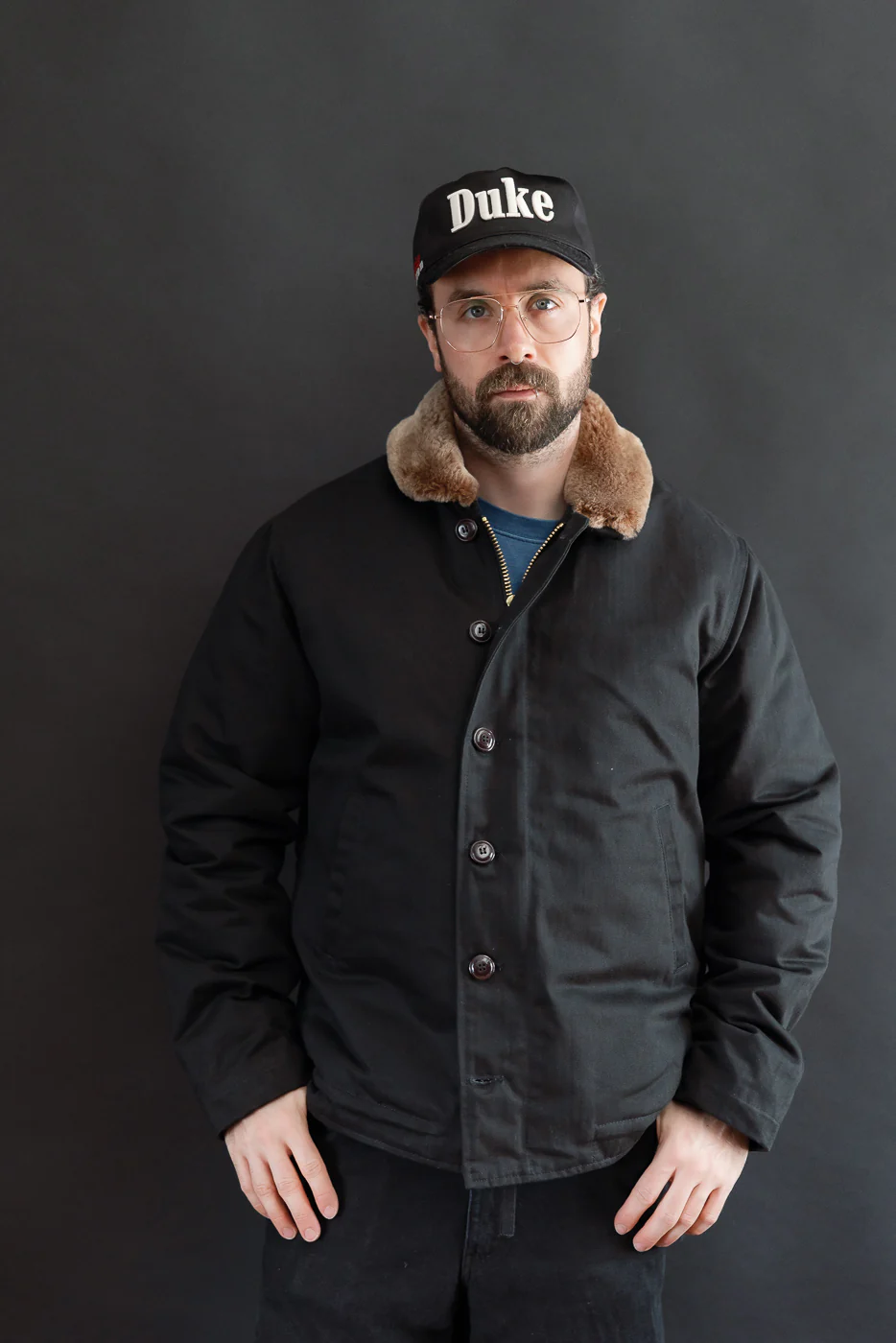Dant Exclusive N-1 Dry Wax Deck Jacket - Black HB, Kodiak - Image 23