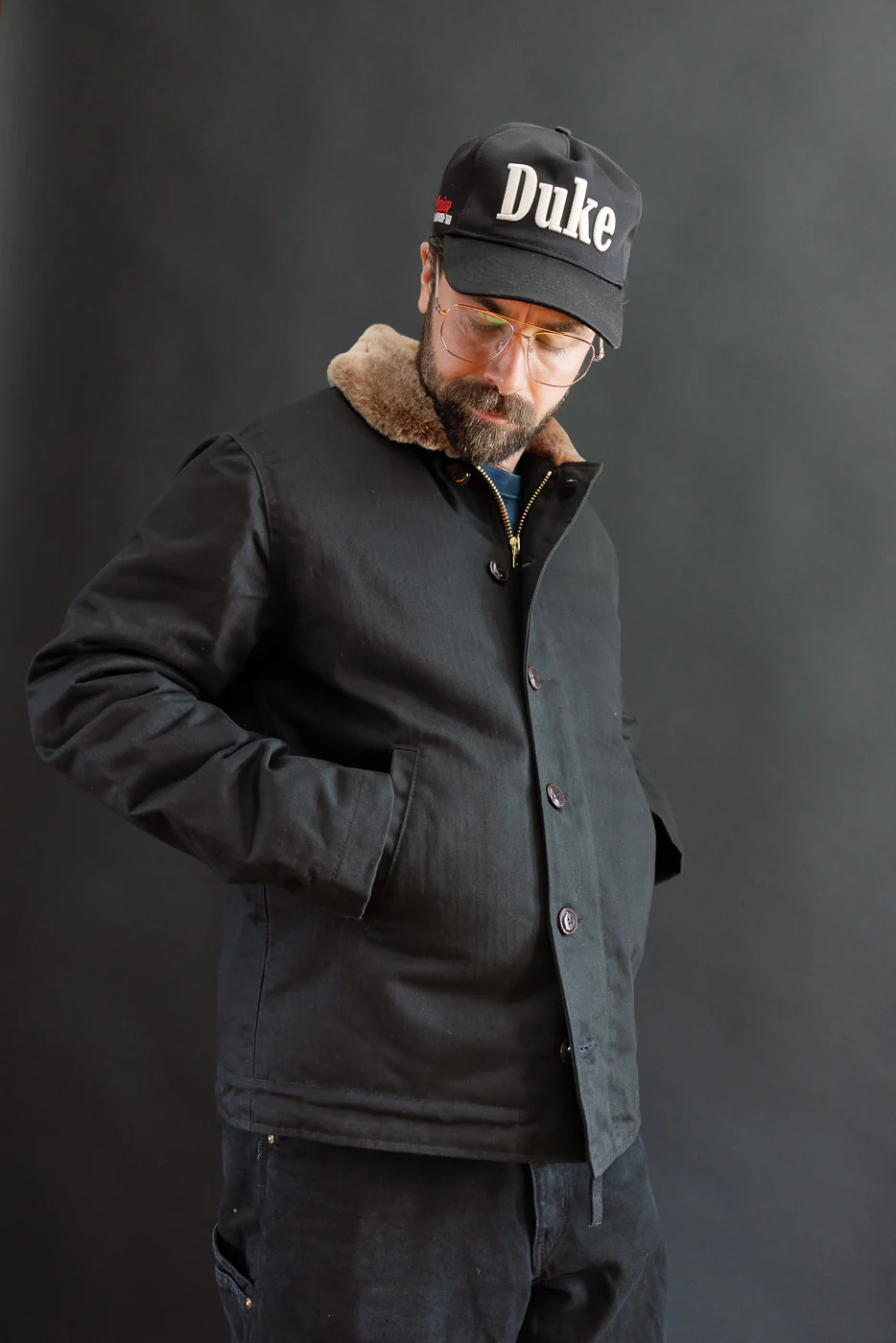 Dant Exclusive N-1 Dry Wax Deck Jacket - Black HB, Kodiak - Image 26