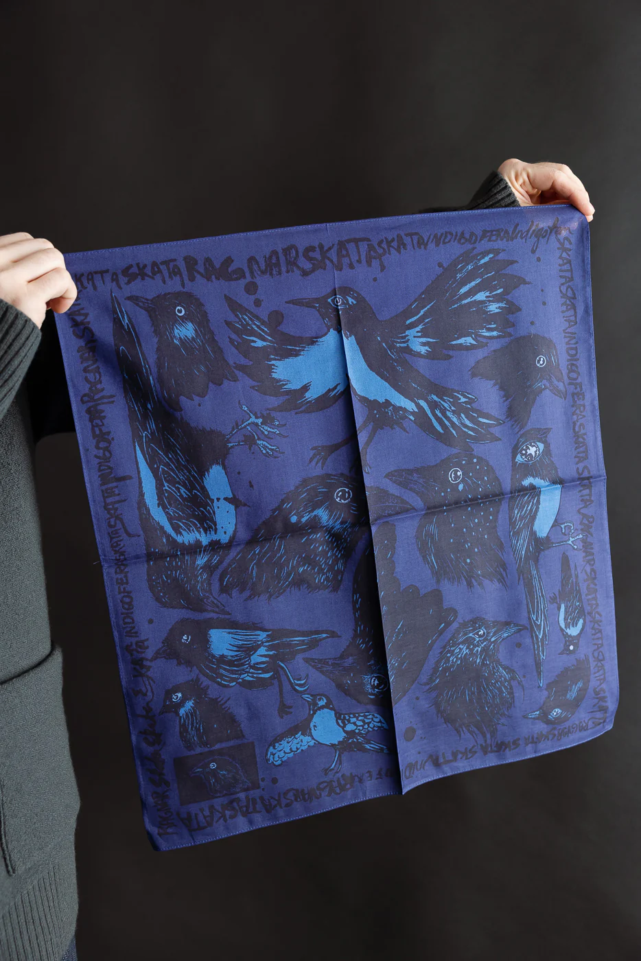 Devil's Bird Bandana Ragnar Persson Collab - Blue, Black - Image 4