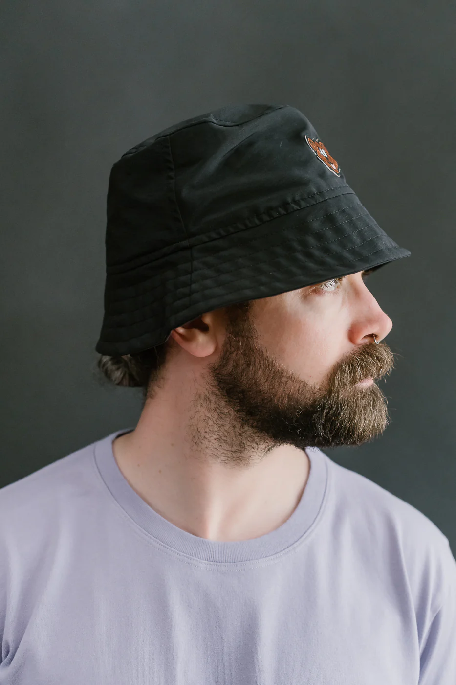 Dream On Dreamer Hat Nylon Shaggy Bear - Black - Image 4