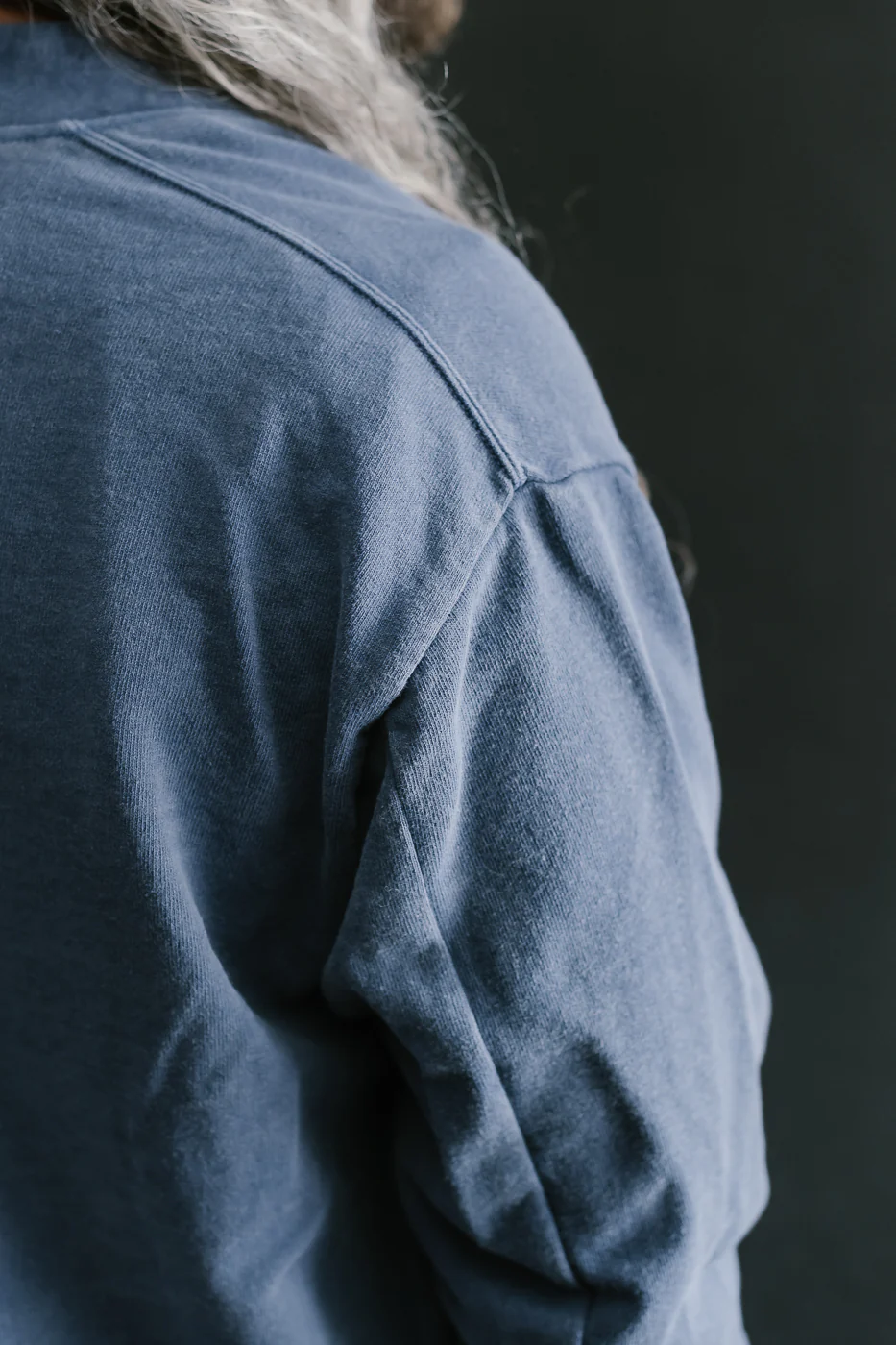 Faded Sweat Cardigan - 363 Fade Blue - Image 18