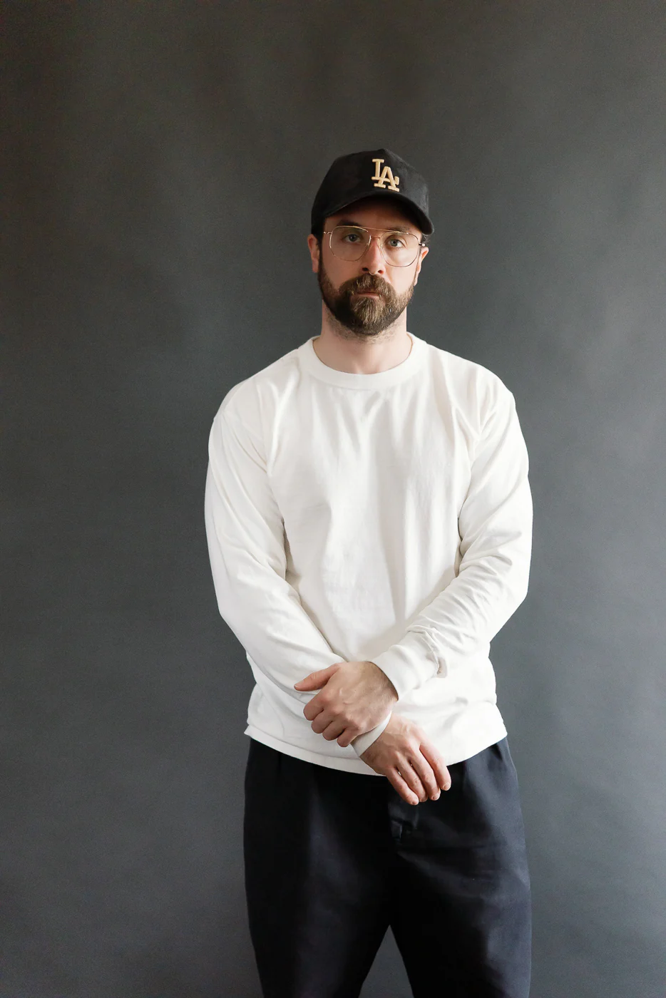 "Fallen Cotton" Midweight Tee Long Sleeve - Off White - Image 14