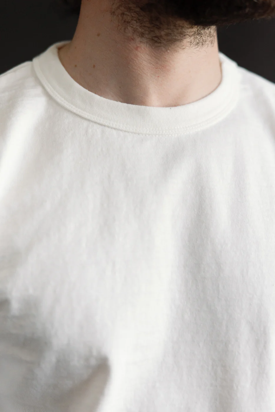 "Fallen Cotton" Midweight Tee Long Sleeve - Off White - Image 16