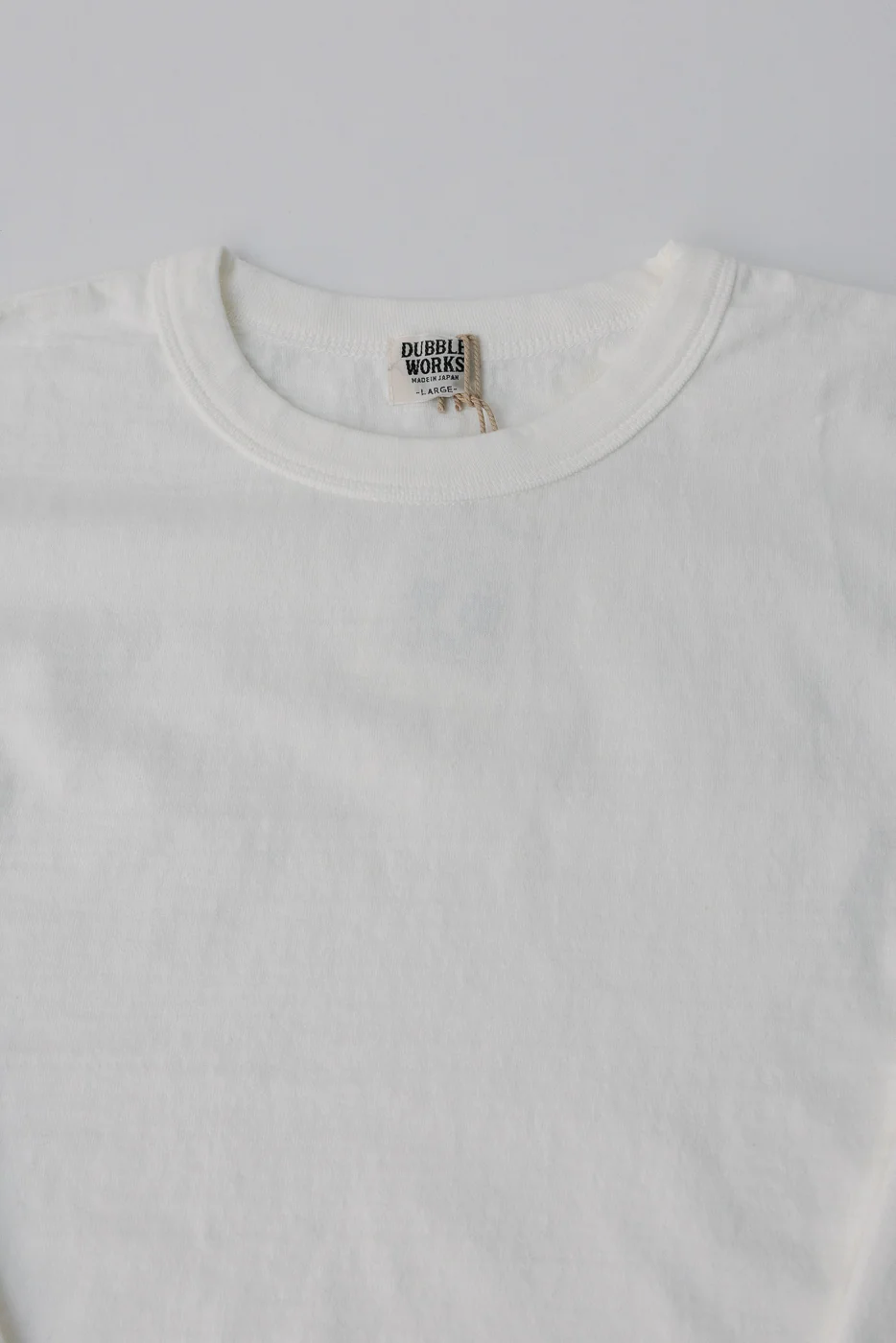"Fallen Cotton" Midweight Tee Long Sleeve - Off White - Image 2