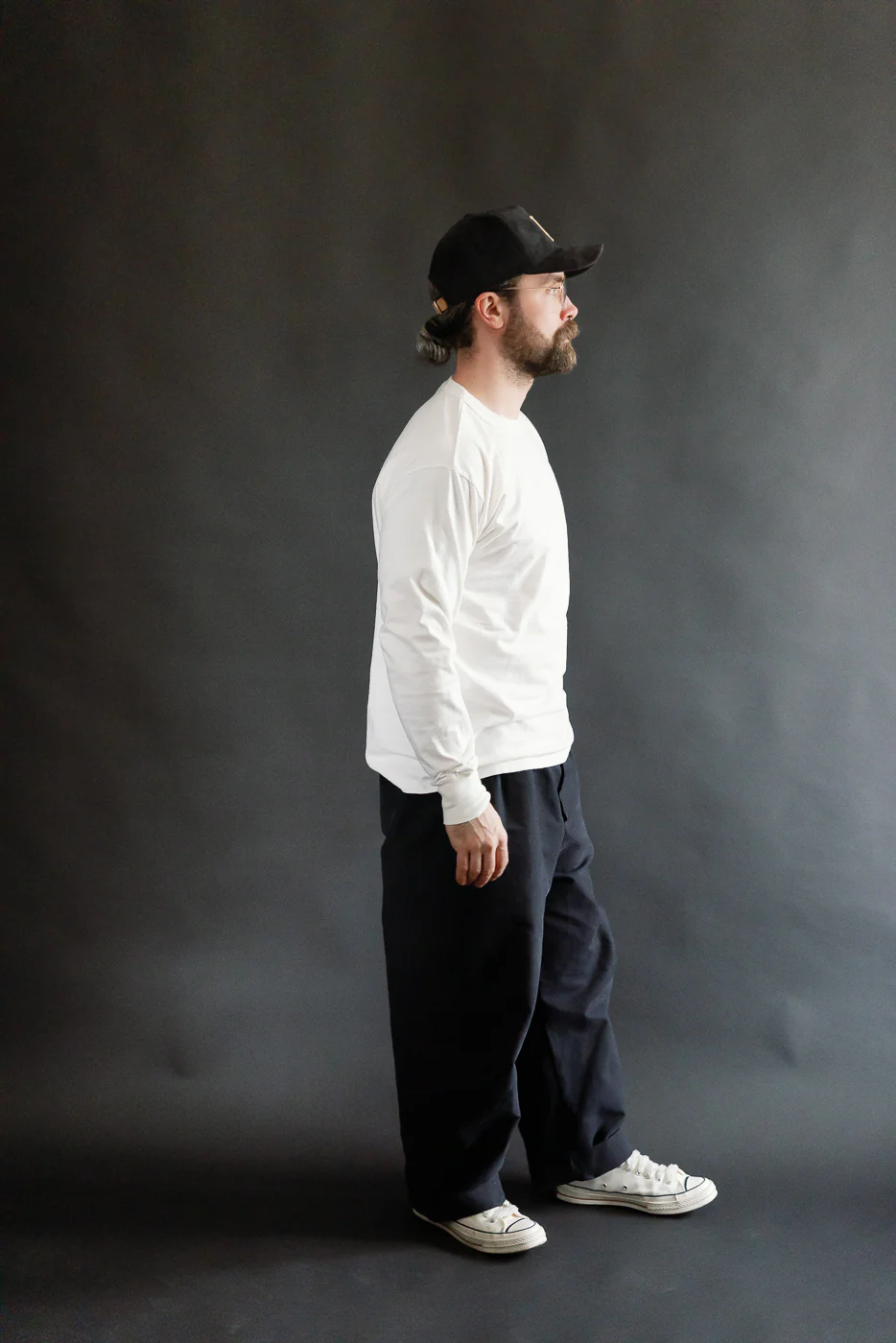 "Fallen Cotton" Midweight Tee Long Sleeve - Off White - Image 6