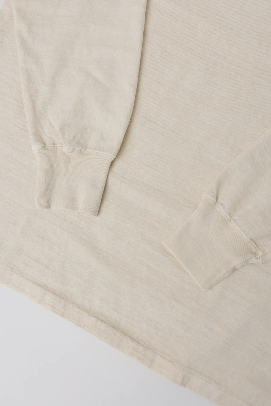 "Fallen Cotton" Midweight Tee Long Sleeve - PD Cream - Image 3