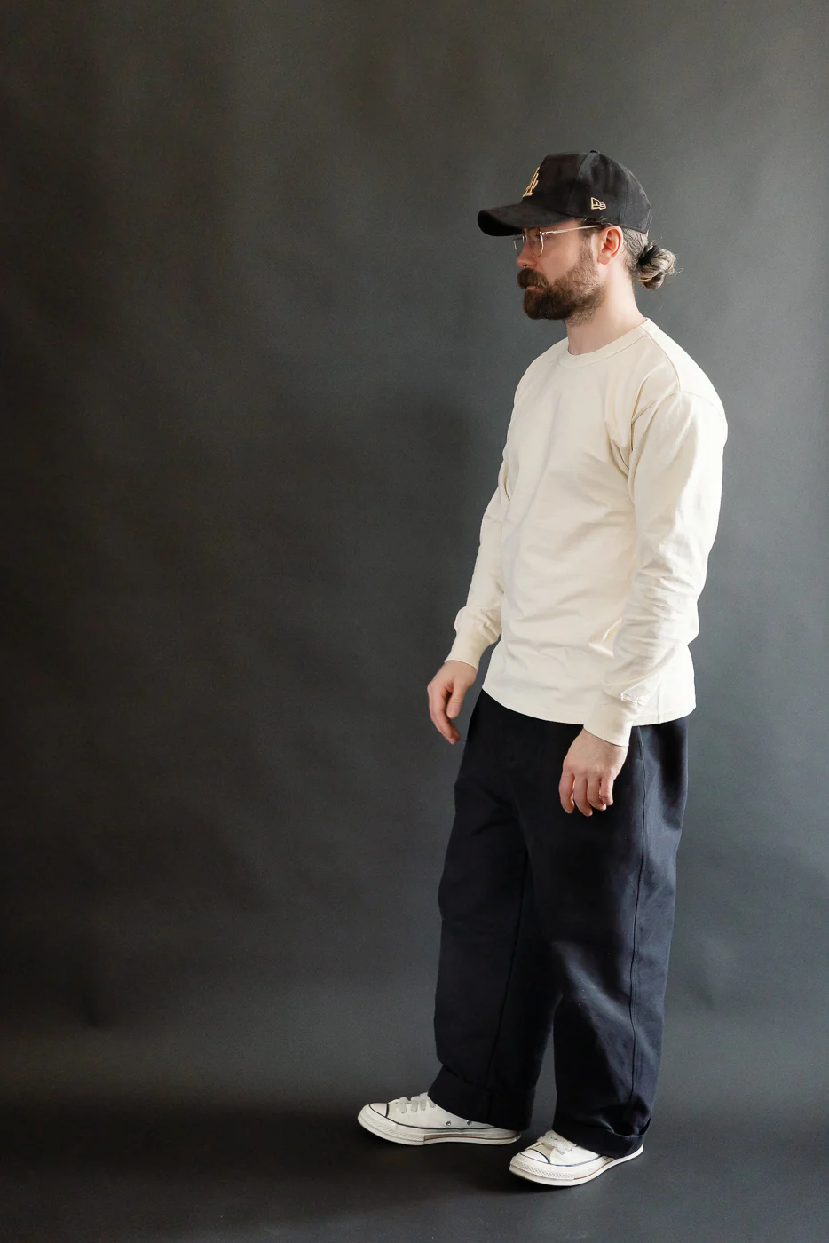 "Fallen Cotton" Midweight Tee Long Sleeve - PD Cream - Image 6