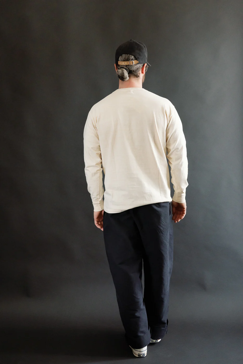 "Fallen Cotton" Midweight Tee Long Sleeve - PD Cream - Image 7