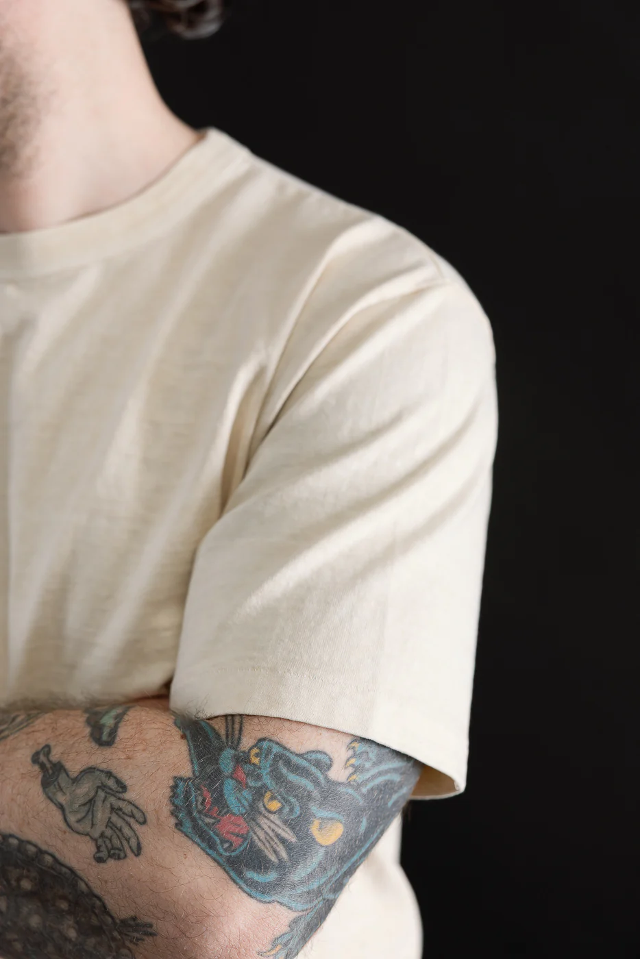 "Fallen Cotton" Midweight Tee Short Sleeve - PD Cream - Image 14